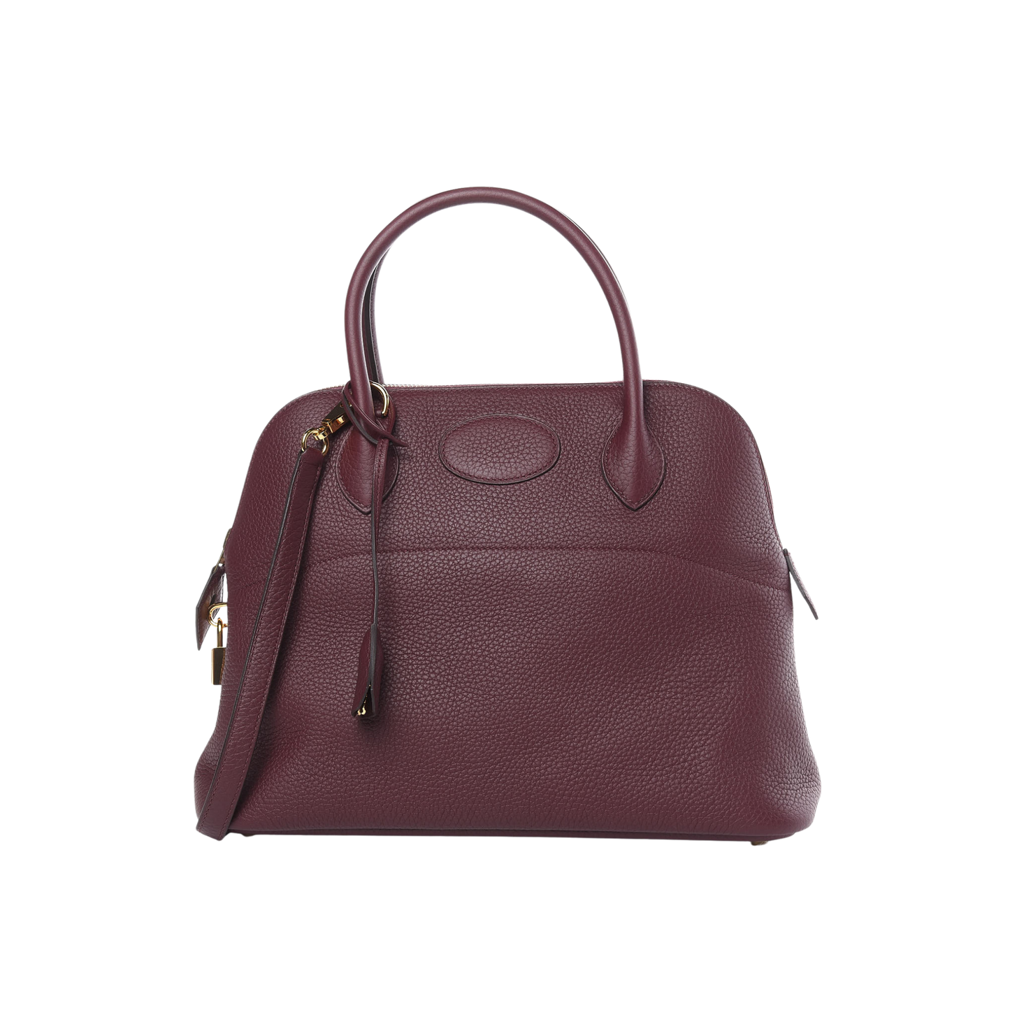 Hermes Bolide 31 Bordeaux Clemence Leather