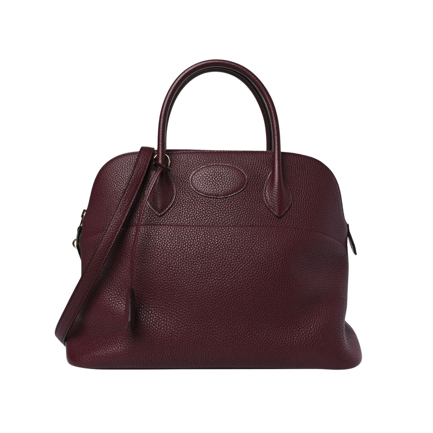 Hermes Bolide 35 Bordeaux Clemence Leather
