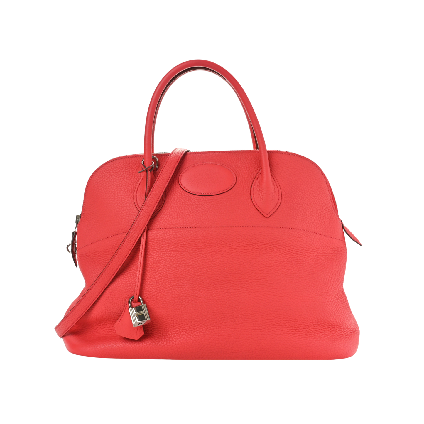 Hermes Bolide 35 Rose Jaipur Clemence Leather