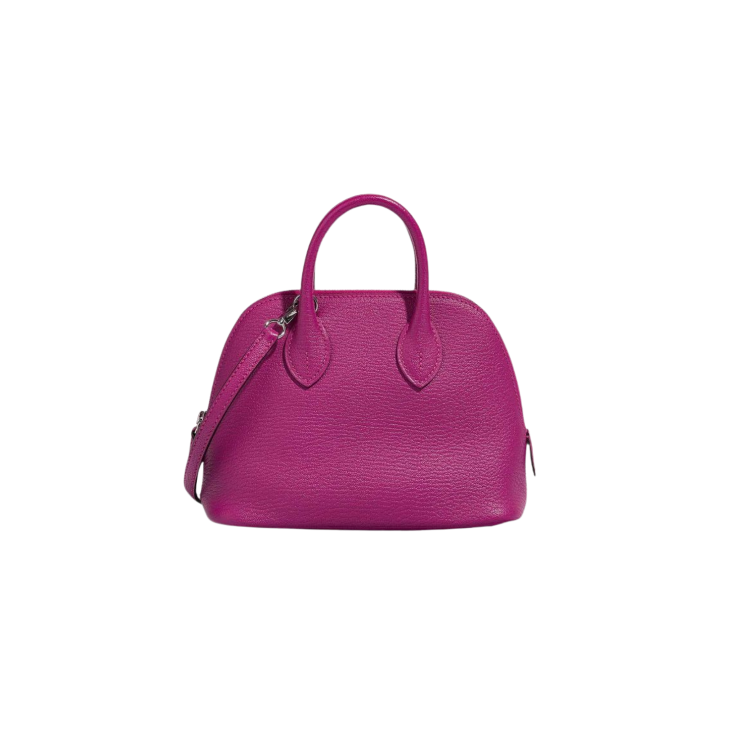 Hermes Bolide Mini Rose Pourpre Chevre Mysore Leather