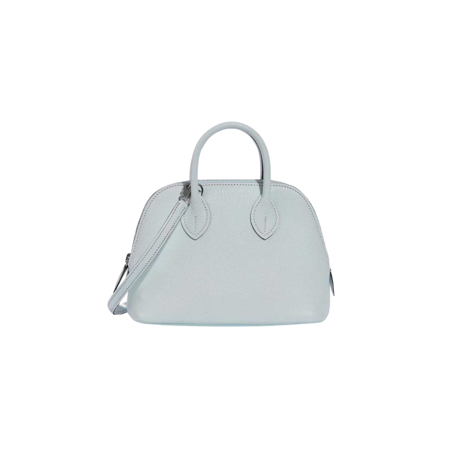 Hermes Bolide Mini Bleu Brume Chevre Mysore Leather