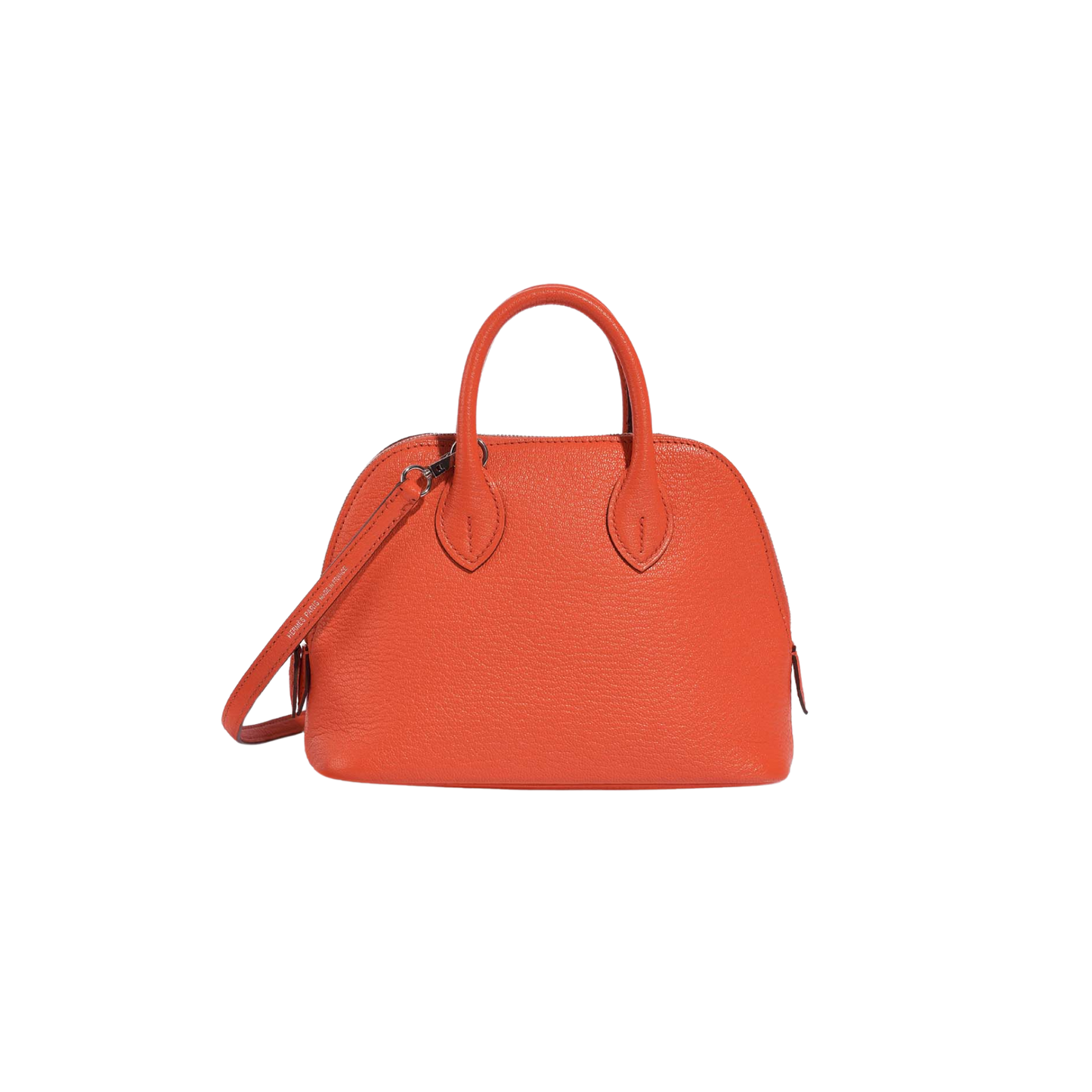 Hermes Bolide Mini Orange Poppy Mysore Leather