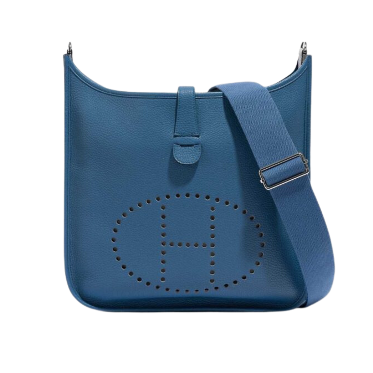 Hermes Evelyne GM Bleu Agathe Clemence Leather