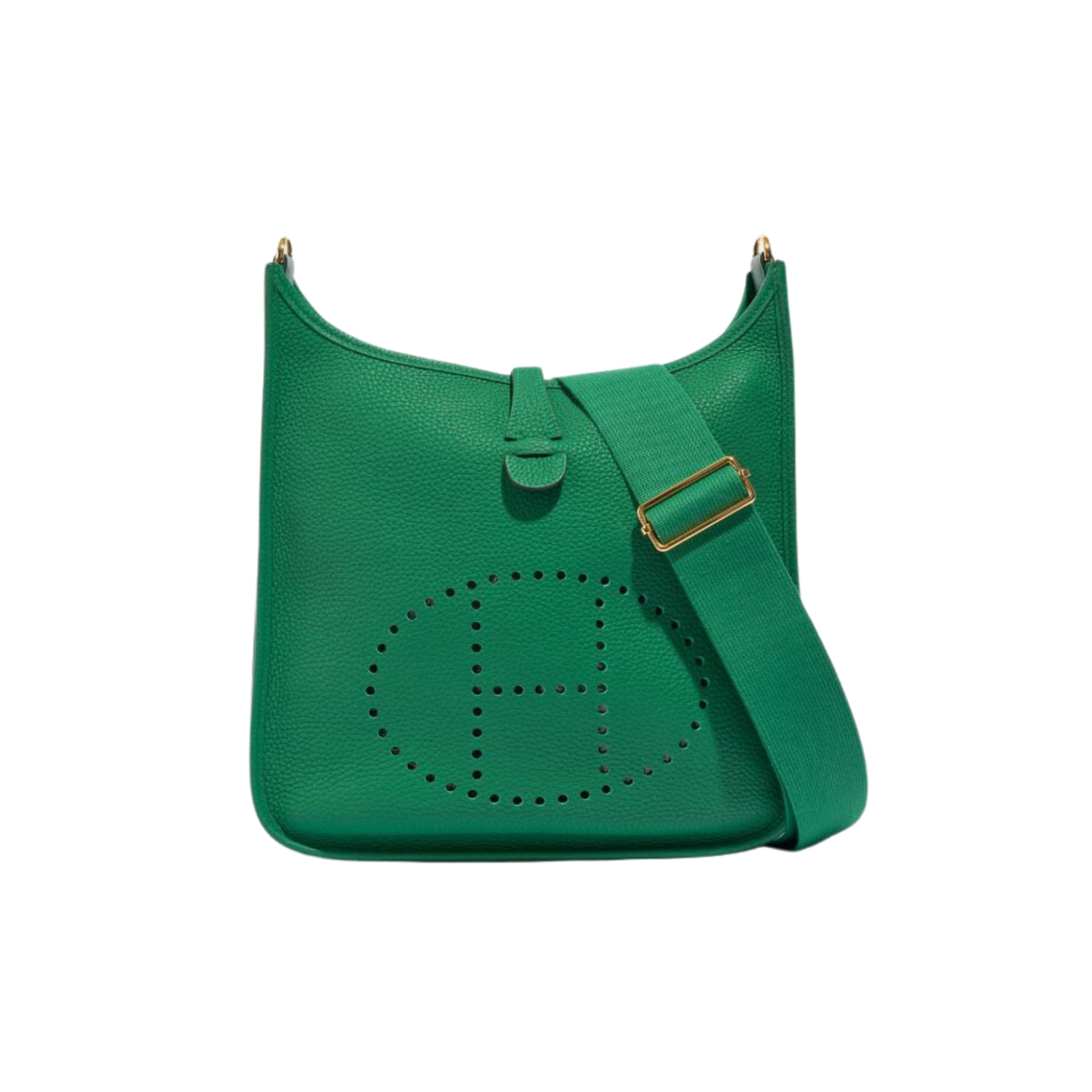 Hermes Evelyne PM Vert Jade Clemence Leather