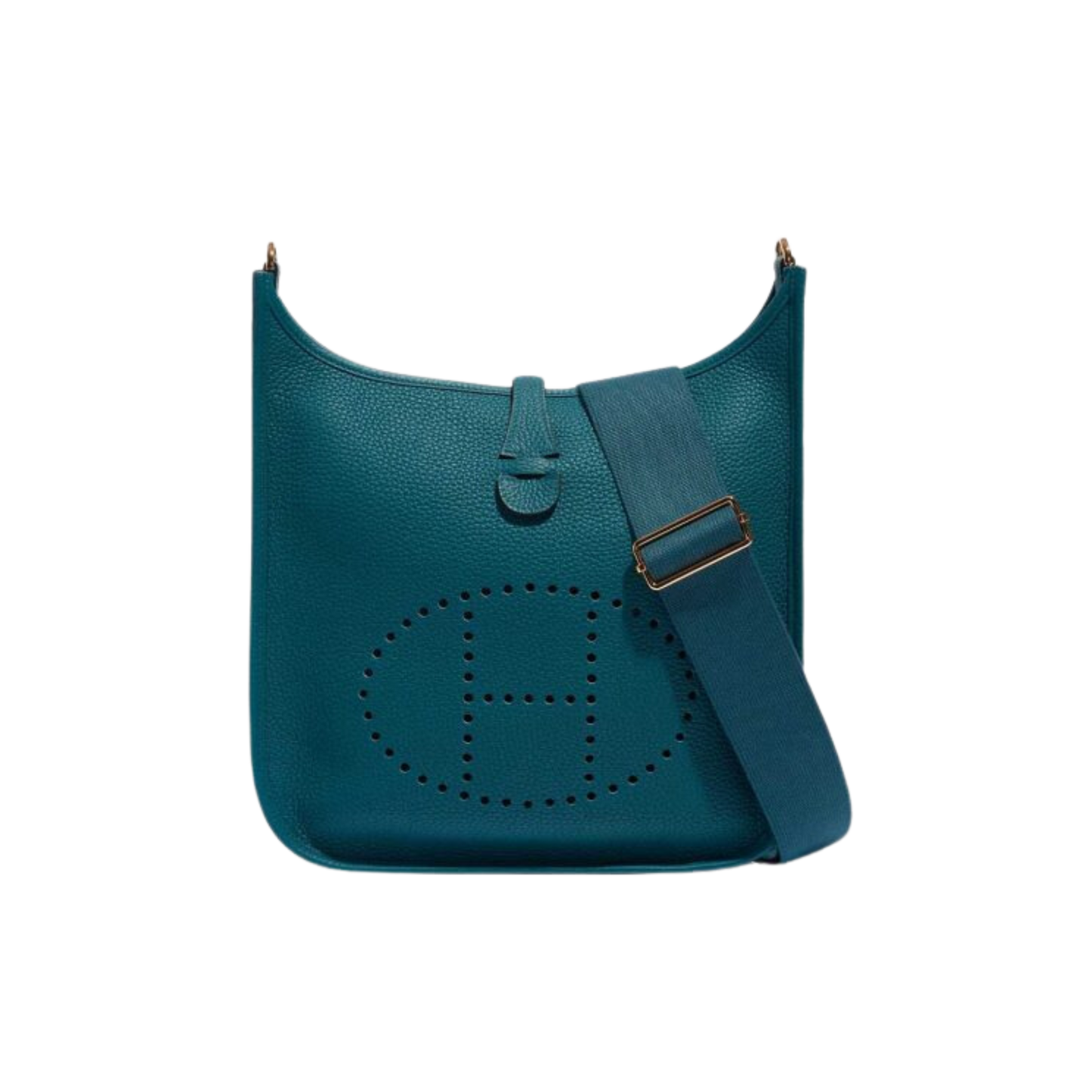 Hermes Evelyne PM Vert Bosphore Clemence Leather