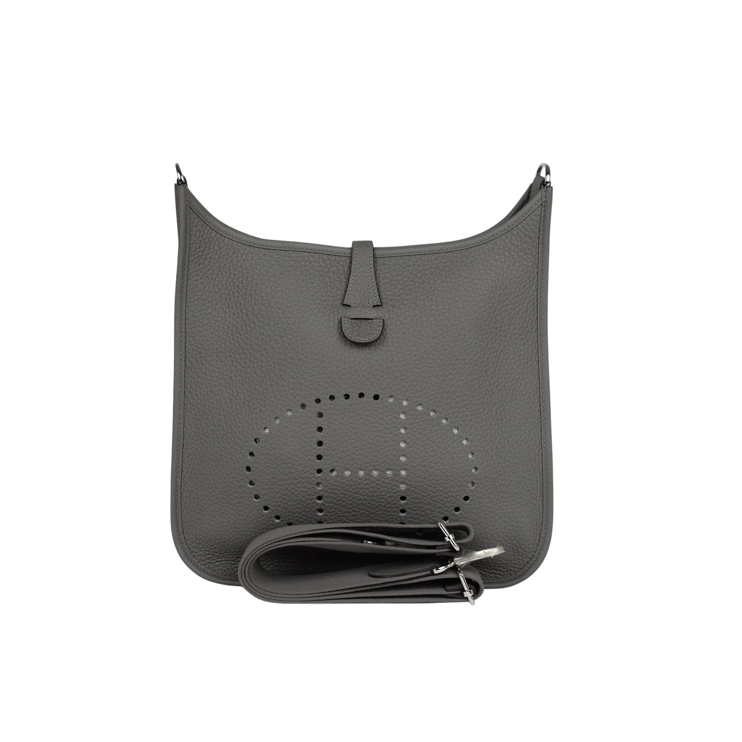 Hermes Evelyne PM Gris Meyer Clemence Leather