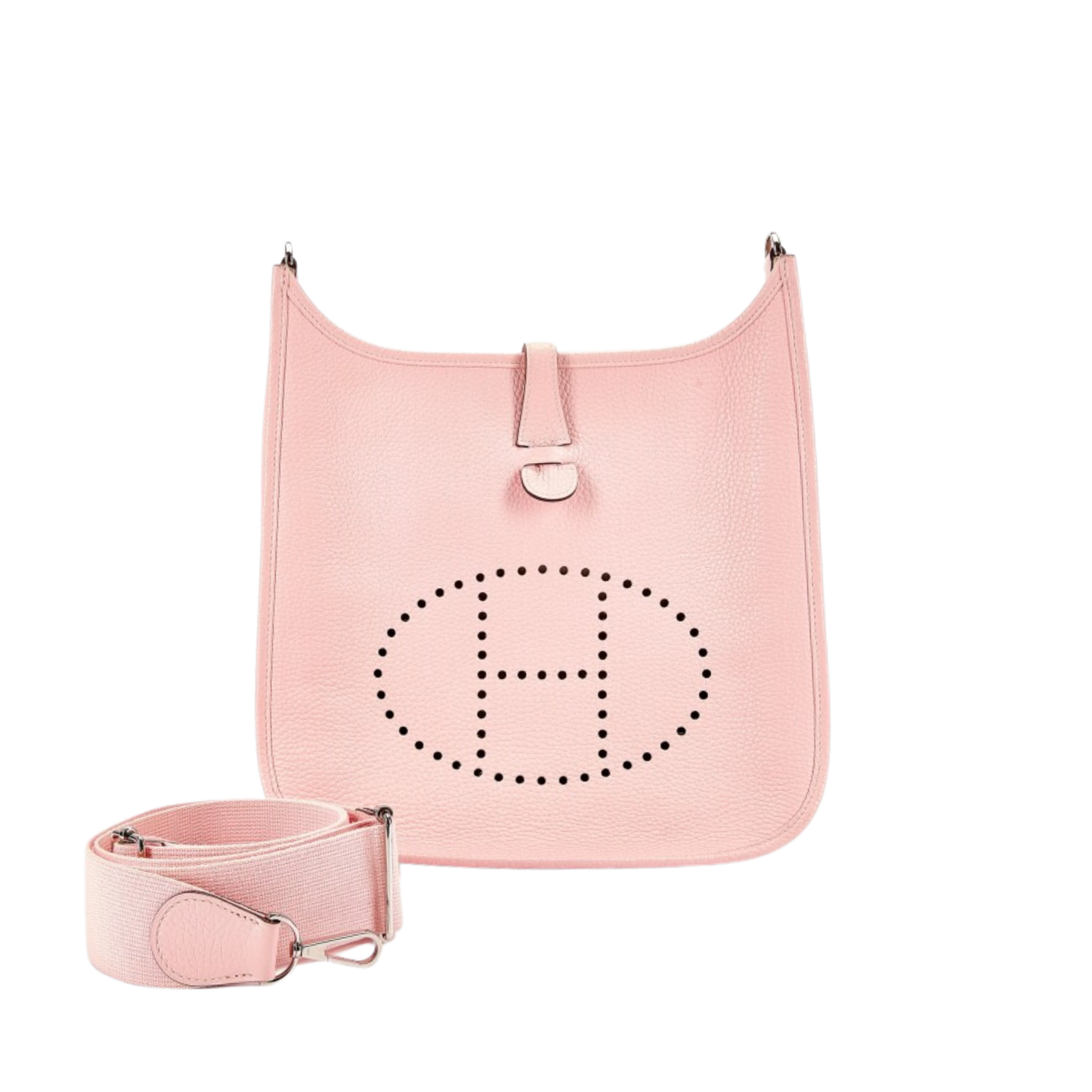 Hermes Evelyne PM Rose Sakura Clemence Leather