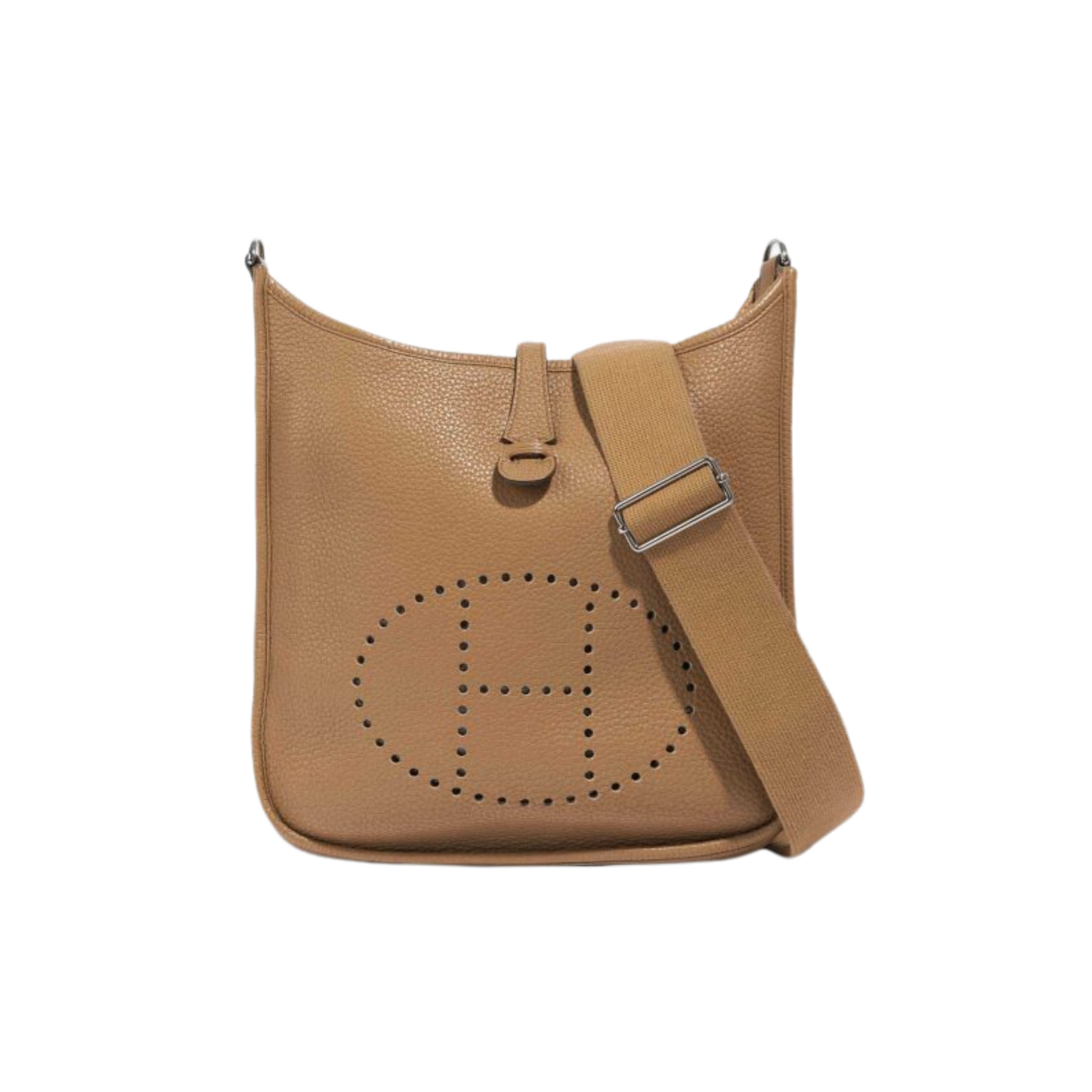 Hermes Evelyne PM Tabac Camel Clemence Leather