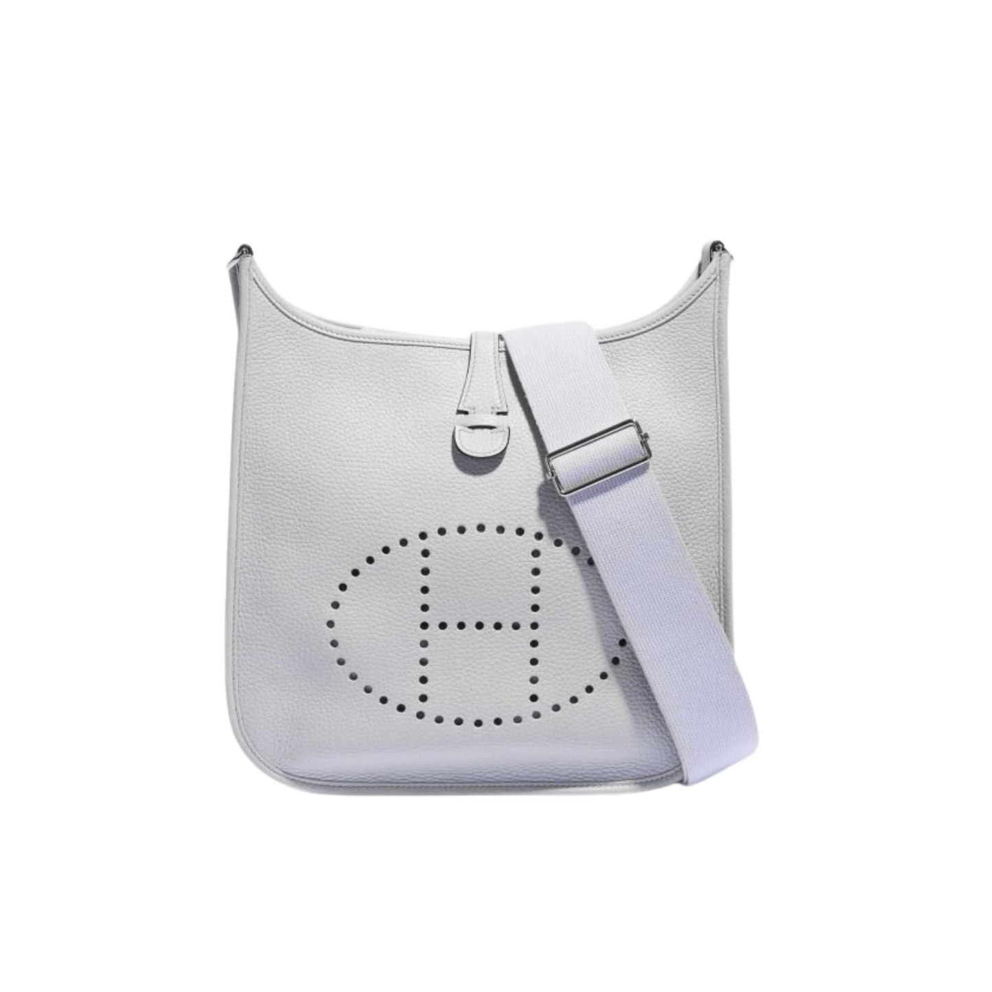 Hermes Evelyne PM Bleu Pale Clemence Leather