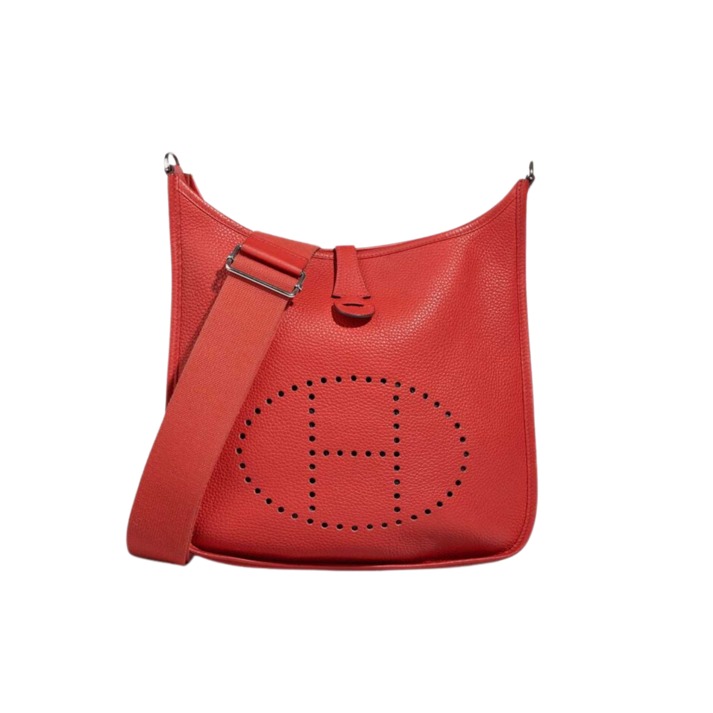 Hermes Evelyne PM Rouge Tomate Clemence Leather