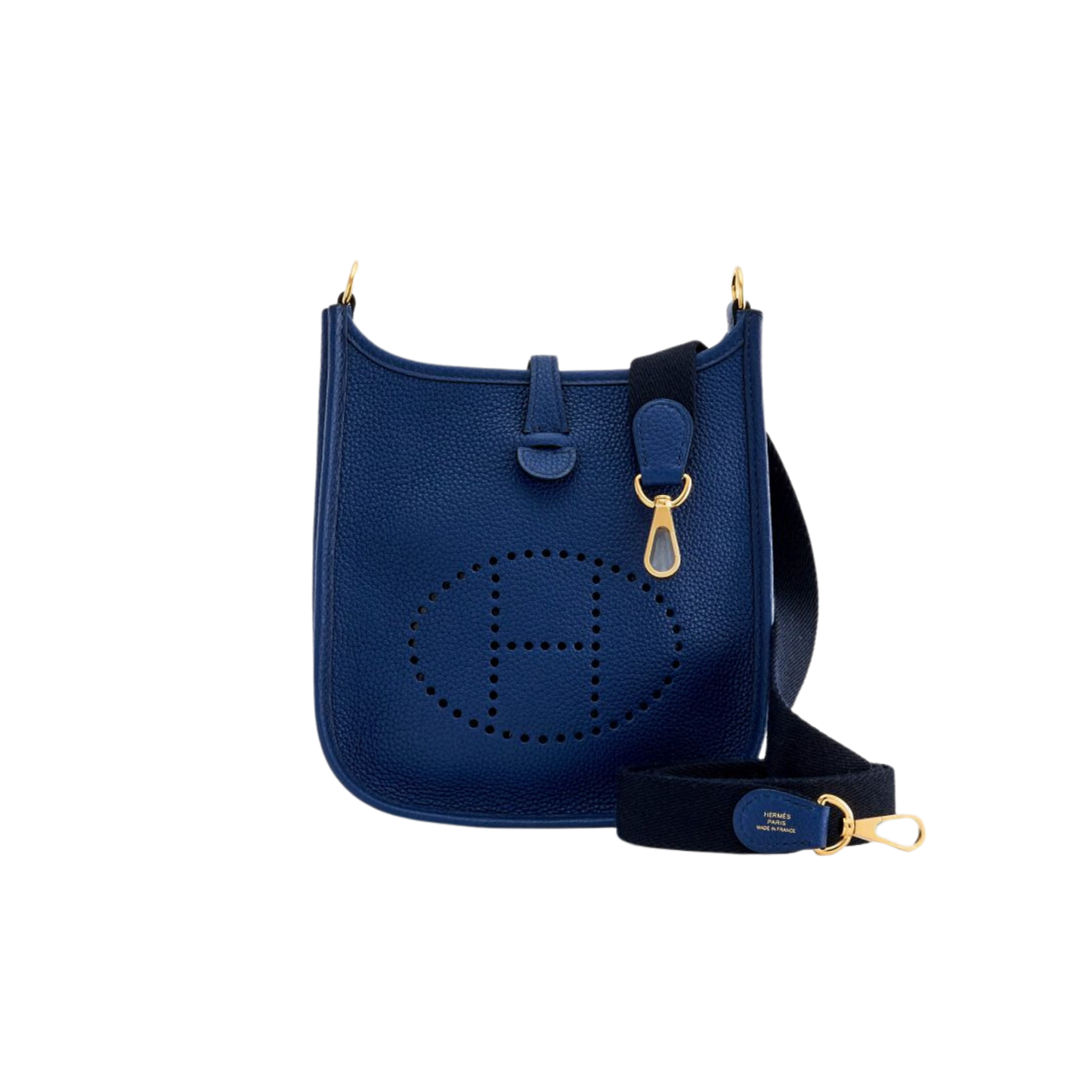 Hermes Evelyne TPM Bleu Saphir Clemence Leather