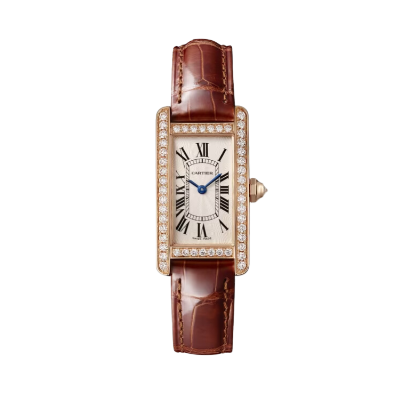 TANK 35 mm AMÉRICAINE WATCH SILVER ROSE GOLD