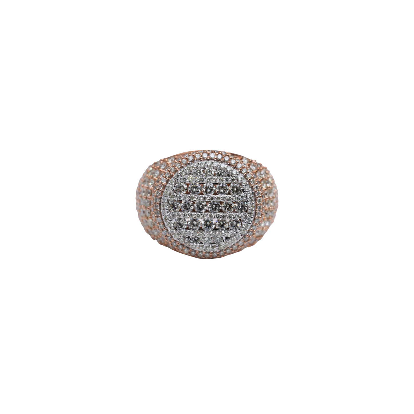 10k Rose Gold Dia Ring - 14.6 grams - 4.73 cts