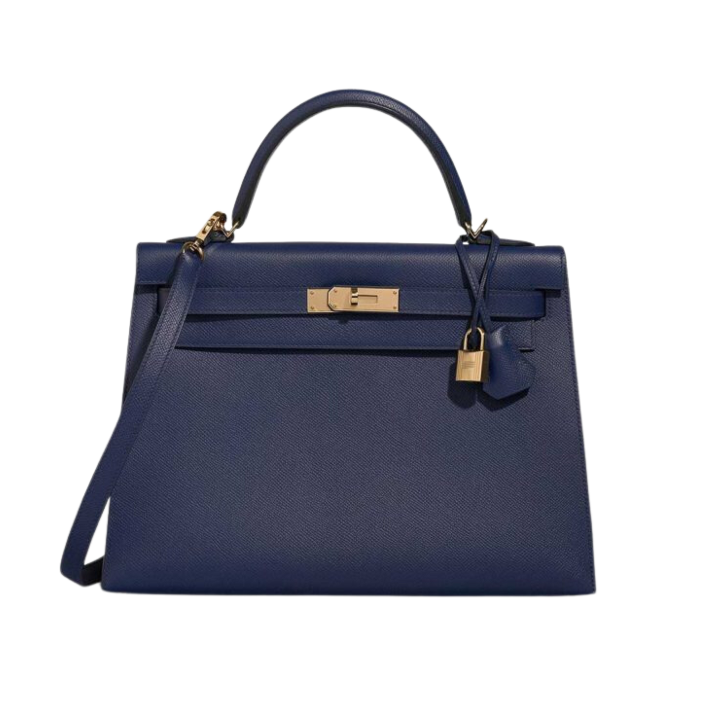 Hermes Kelly 32 Bleu Saphir Epsom Leather