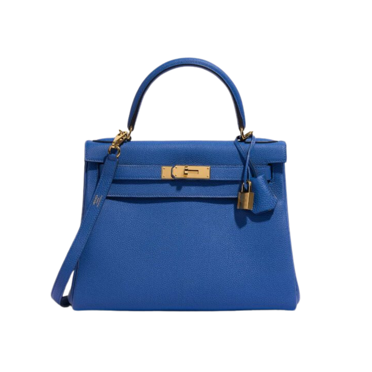 Hermes Kelly 28 Bleu de France Togo Leather
