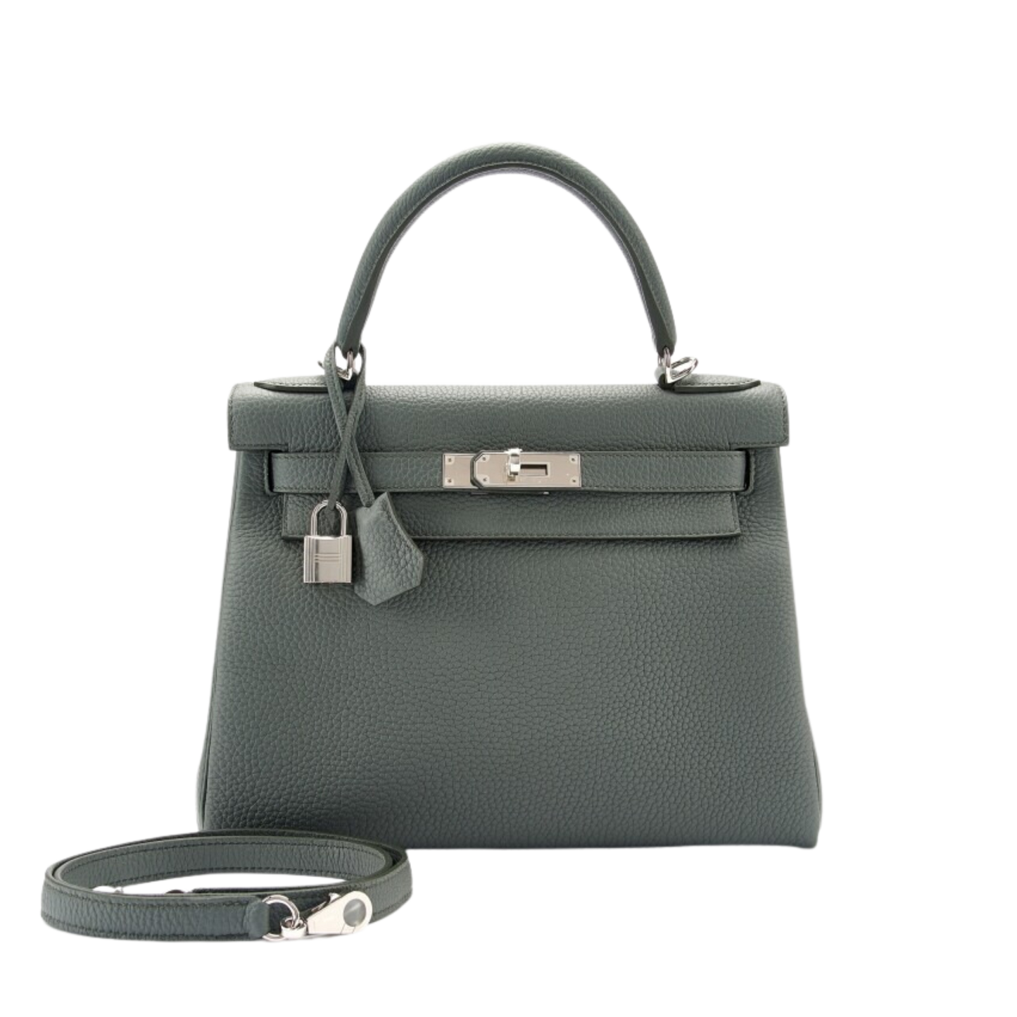 Hermes Kelly 28 Vert Amande Togo Leather