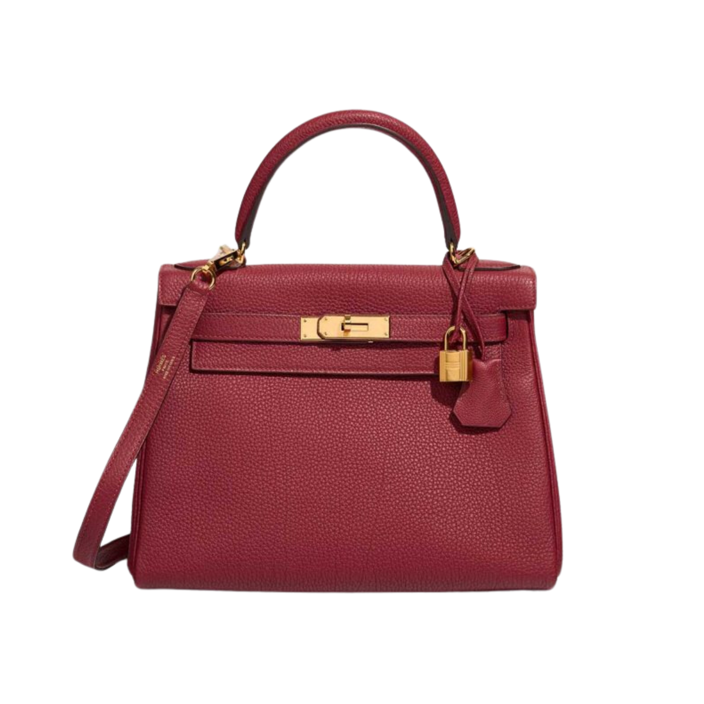 Hermes Kelly 28 Rouge Grenat Togo Leather