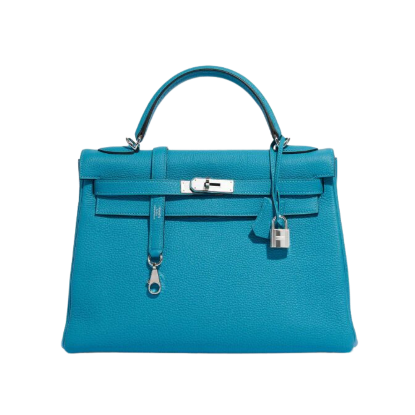 Hermes Kelly 32 Bleu Izmir Togo Leather