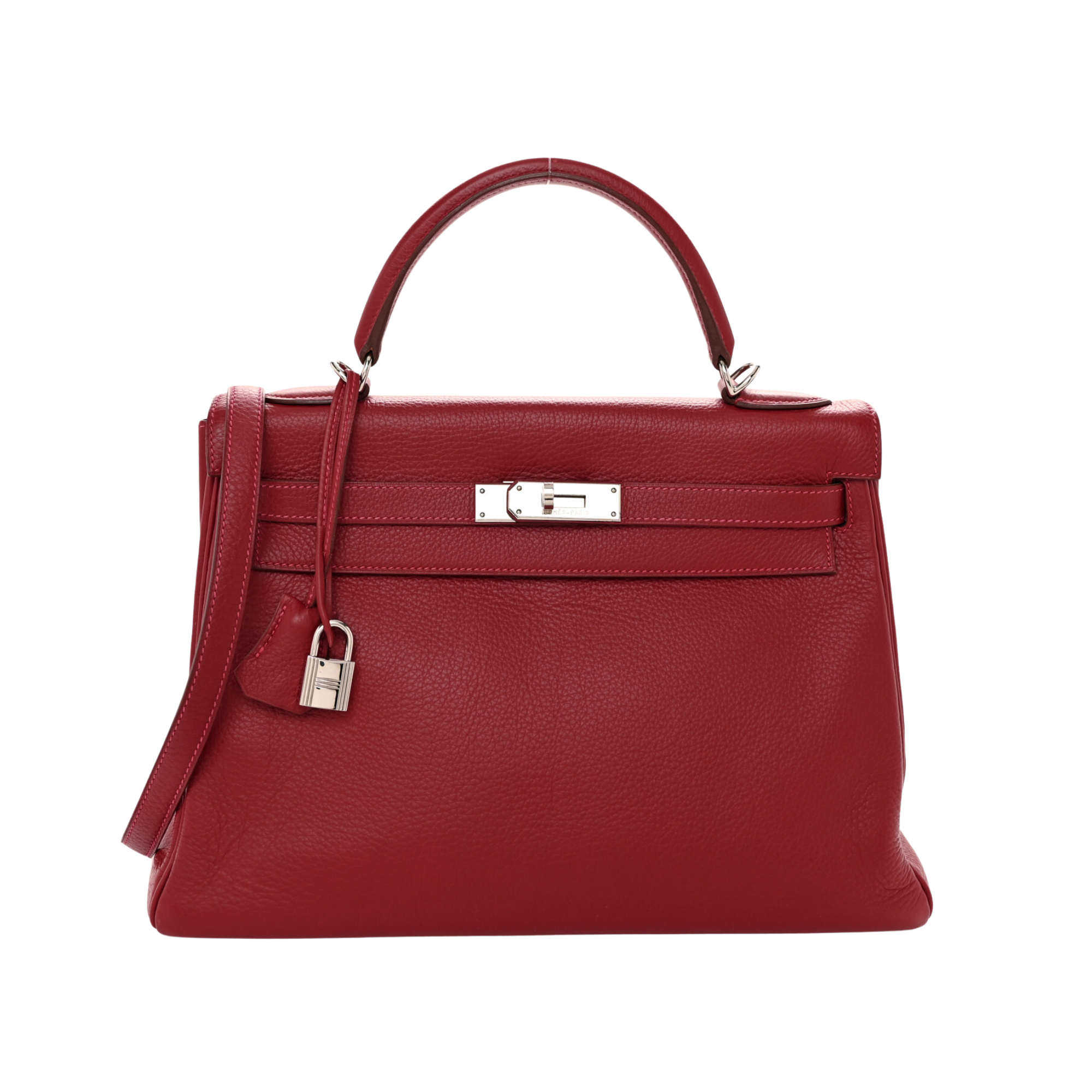 Vintage Kelly 28 in Rouge Vif Togo Leather with Gold Hardware main image 1