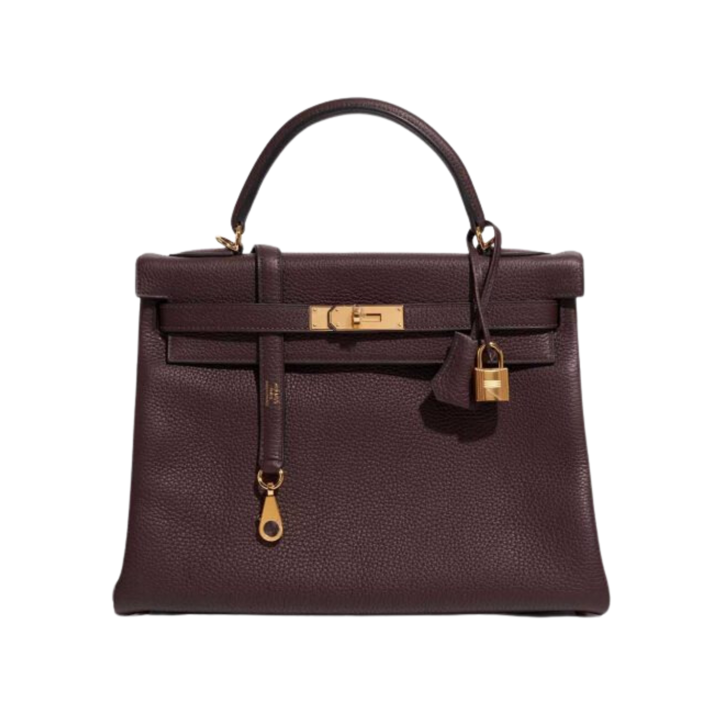 Hermes Kelly 32 Rouge Sellier Clemence Leather