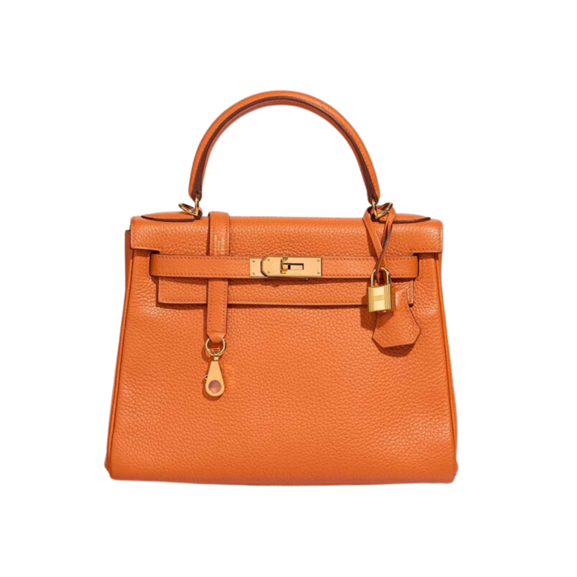 Hermes Kelly 28 Orange H Clemence Leather – TPT Timepiece Trading