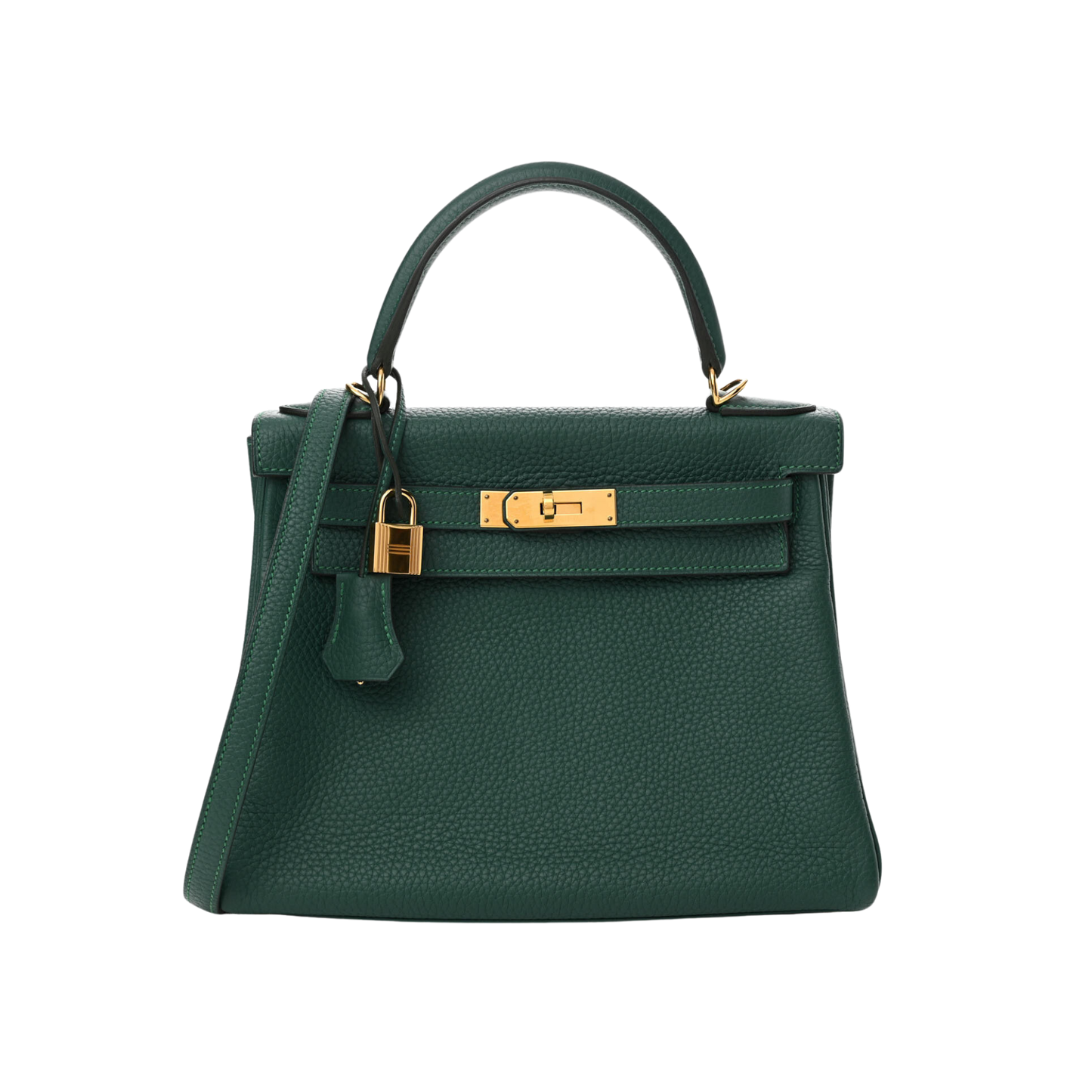 Hermes Kelly 28 Malachite Clemence Leather