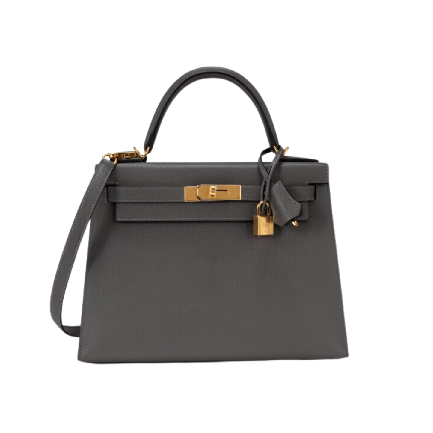 Hermes Kelly 28 Gris Meyer Epsom Leather