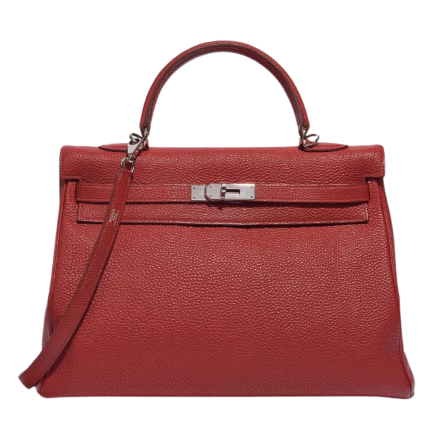 Hermes Kelly 35 Rouge Piment Clemence Leather