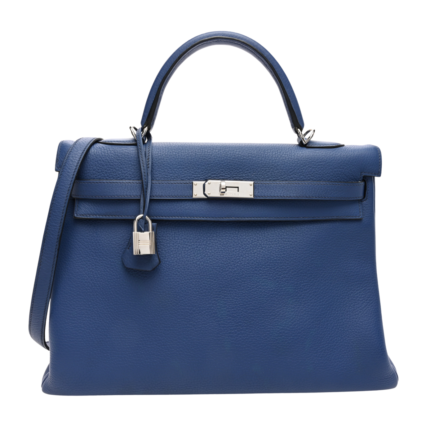 Hermes Kelly 35 Bleu Brighton Togo Leather