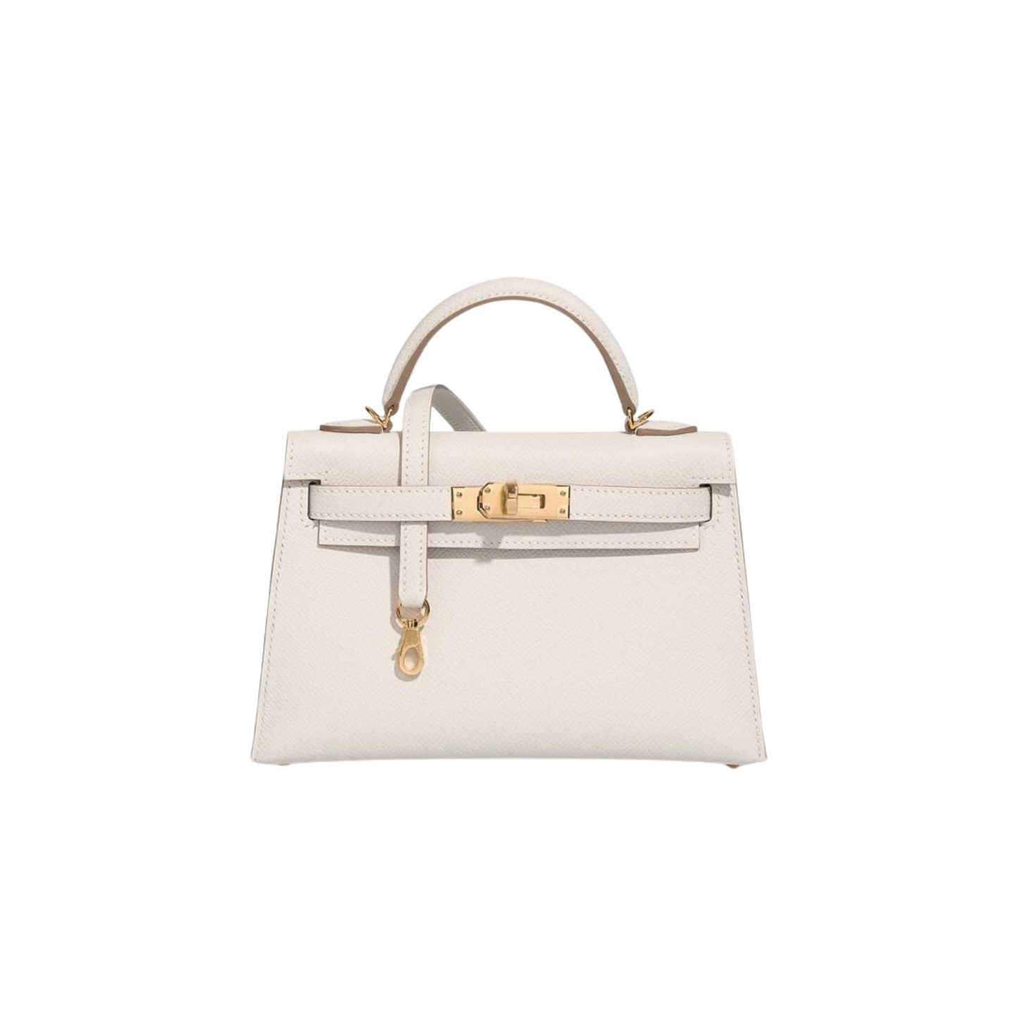 Hermes Kelly 20 Gris Pale Epsom Leather