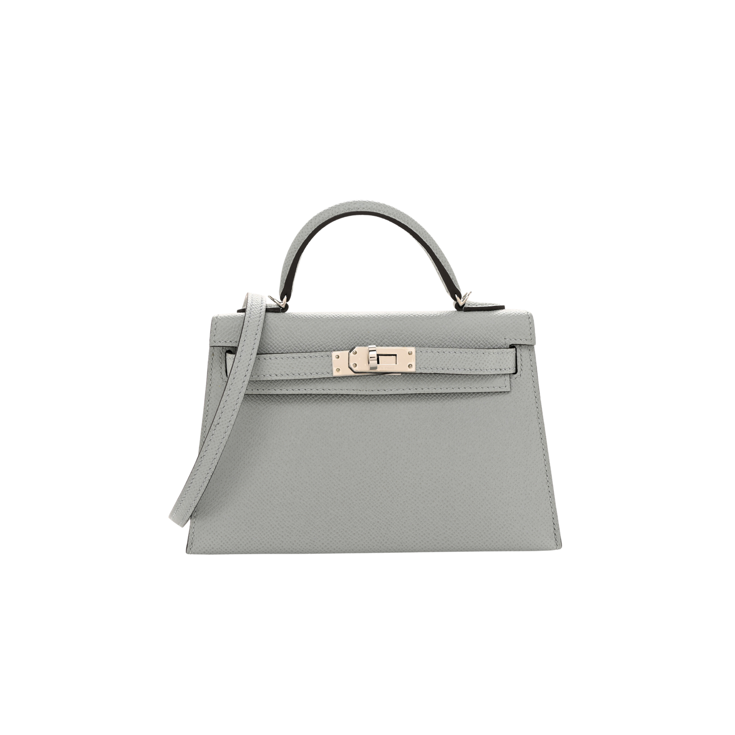 Hermes Kelly 20 Bleu Glacier Epsom Leather