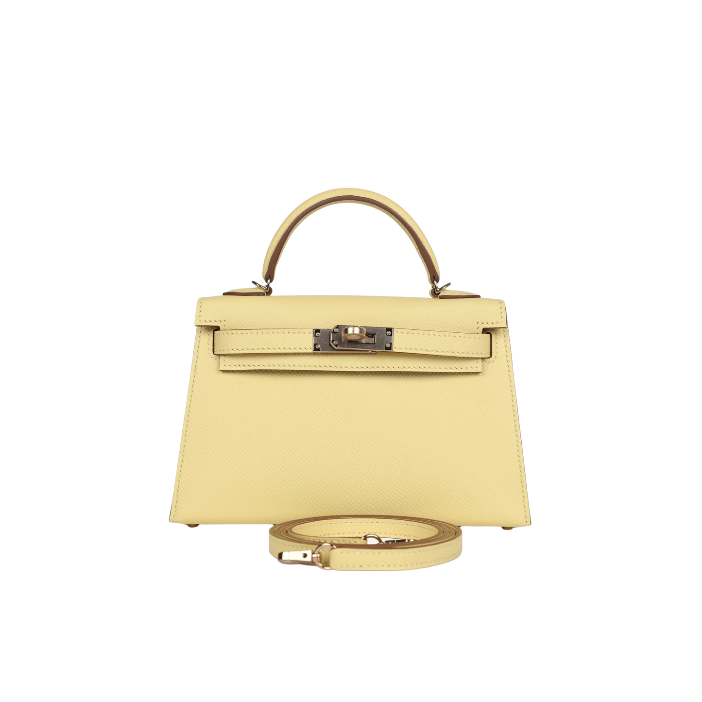 Hermes Kelly 20 Jaune Poussin Epsom Leather