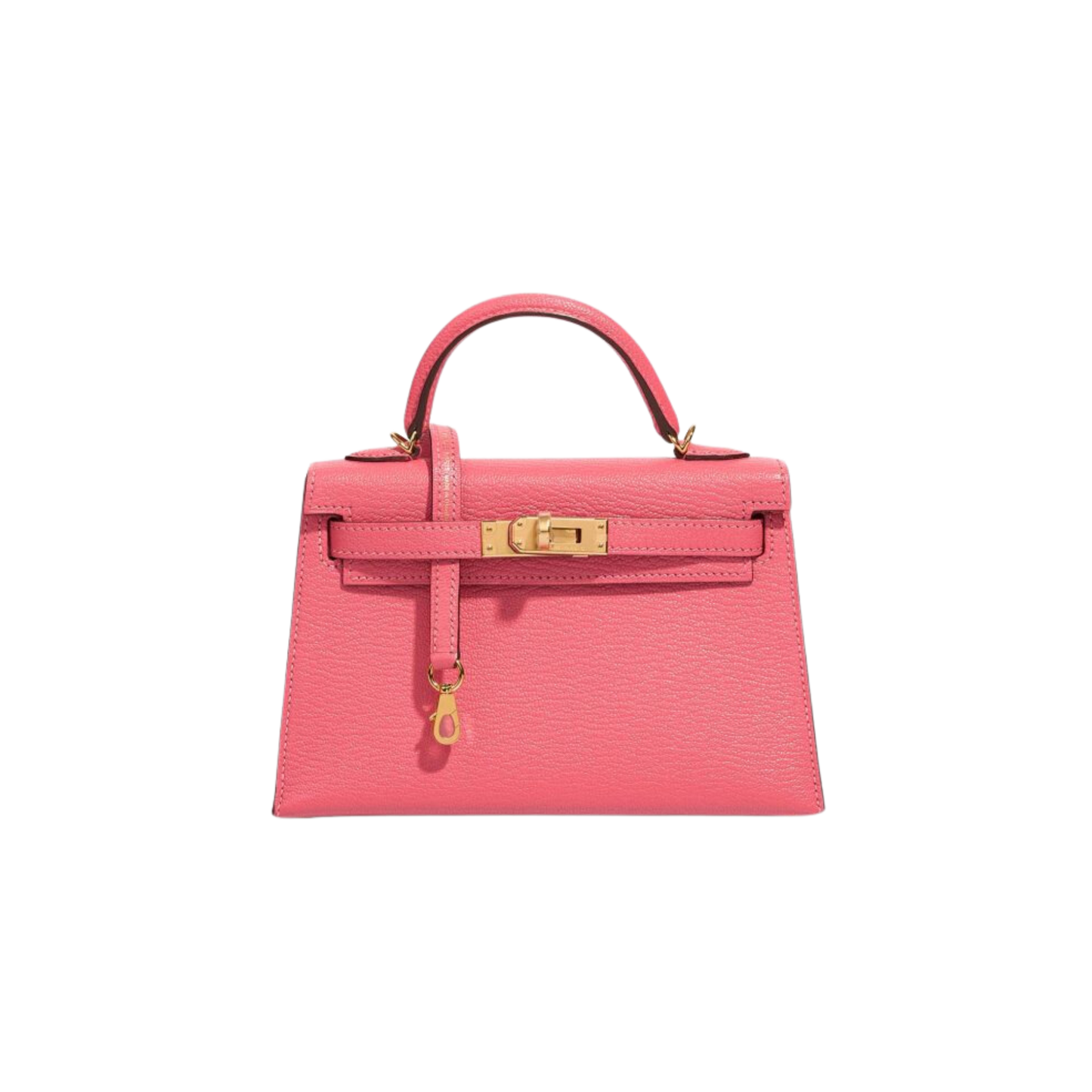 Hermes Kelly 20 Rose Azalee Chevre Mysore Leather