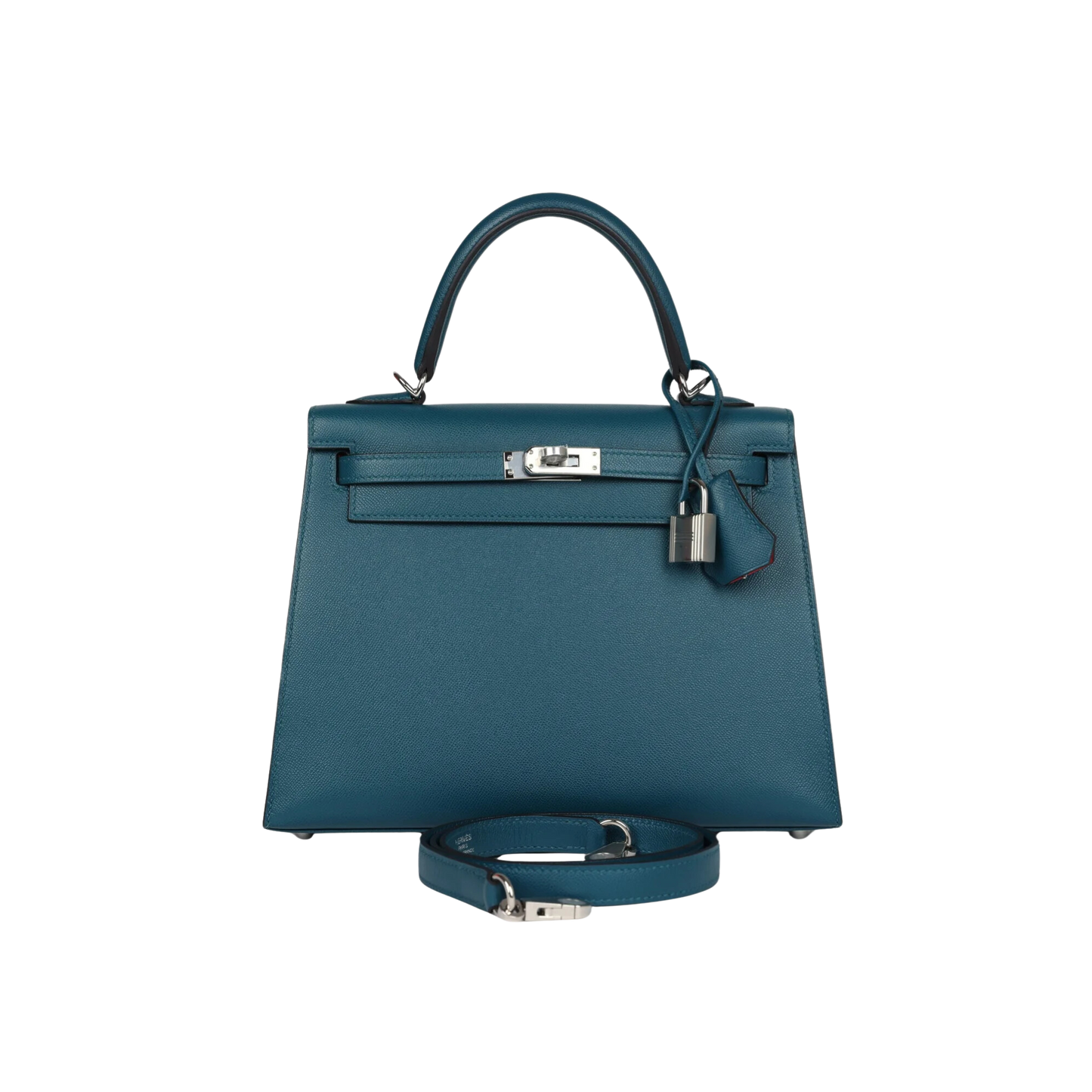 Hermes Kelly 25 Vert Bosphore Epsom Leather