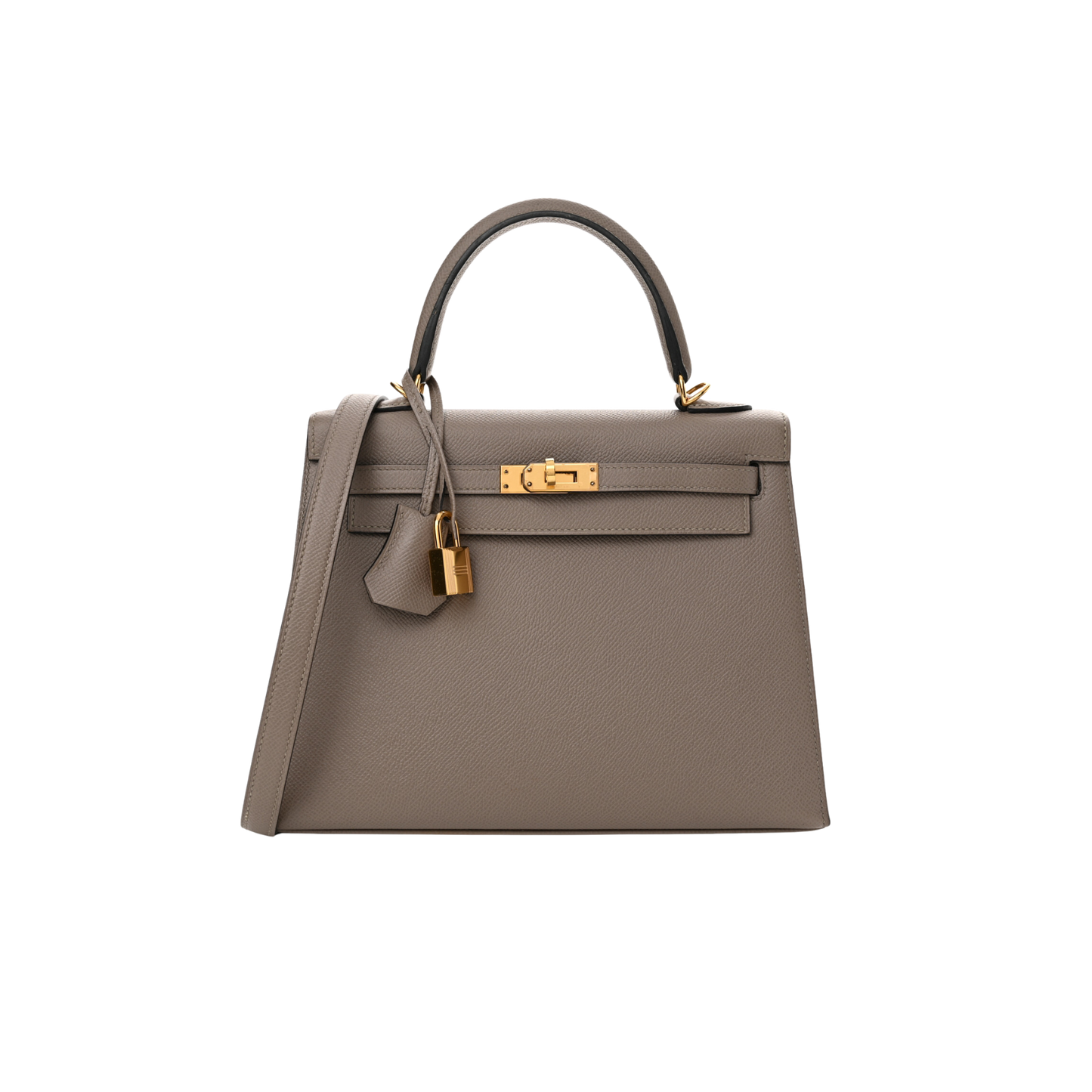 Hermes Kelly 25 Gris Asphalte Epsom Leather