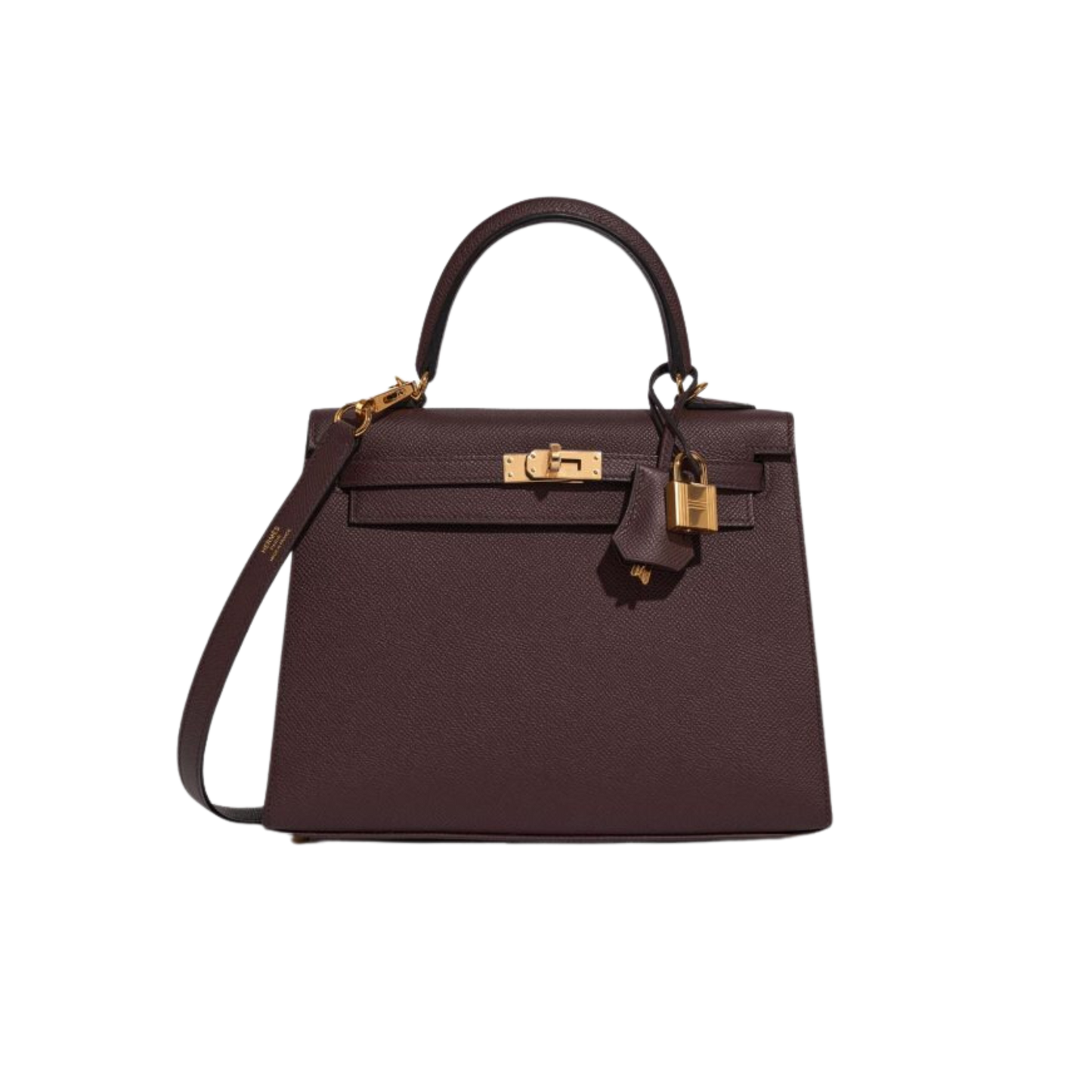 Hermes Kelly 25 Rouge Sellier Epsom Leather