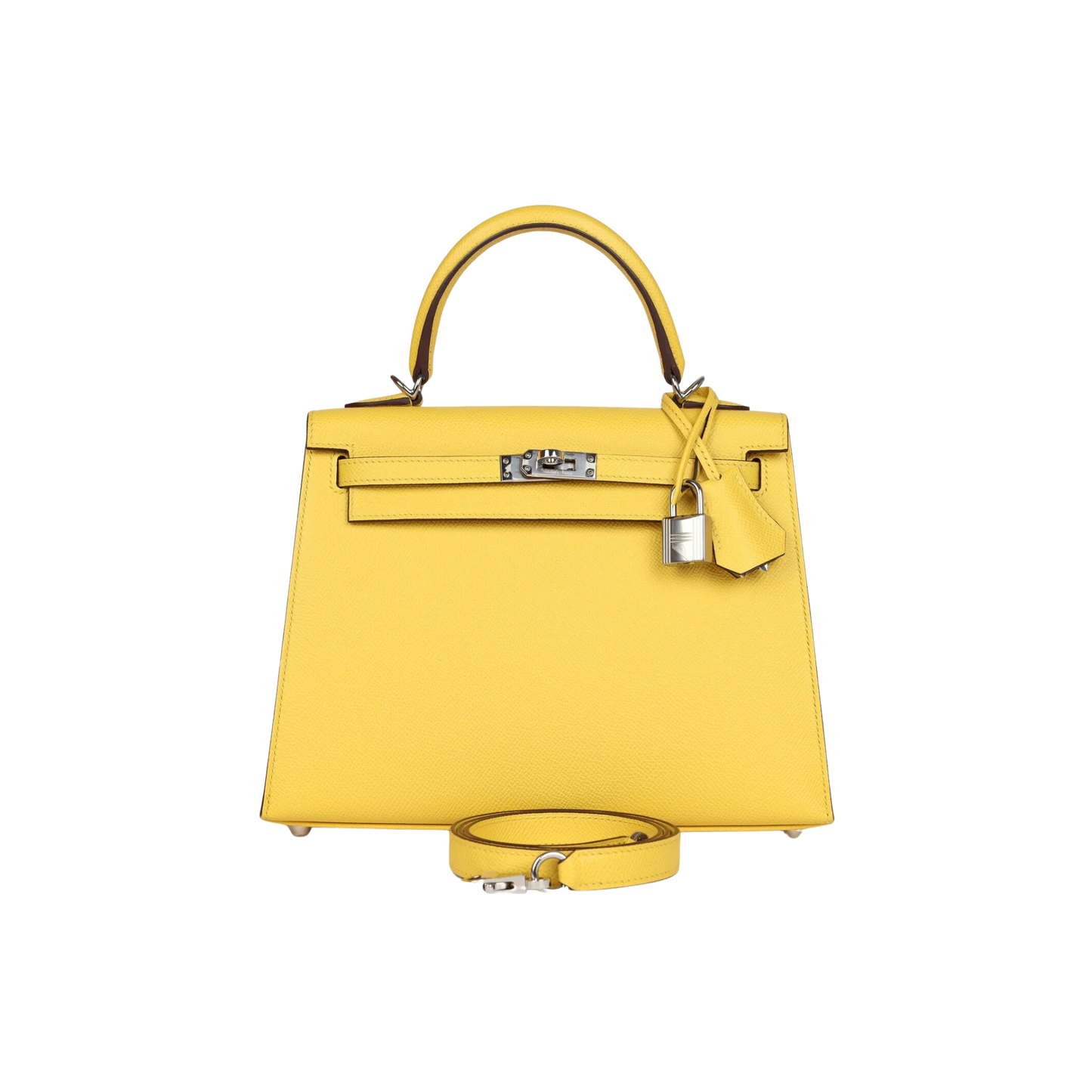 Hermes Kelly 25 Jaune de Naples Epsom Leather