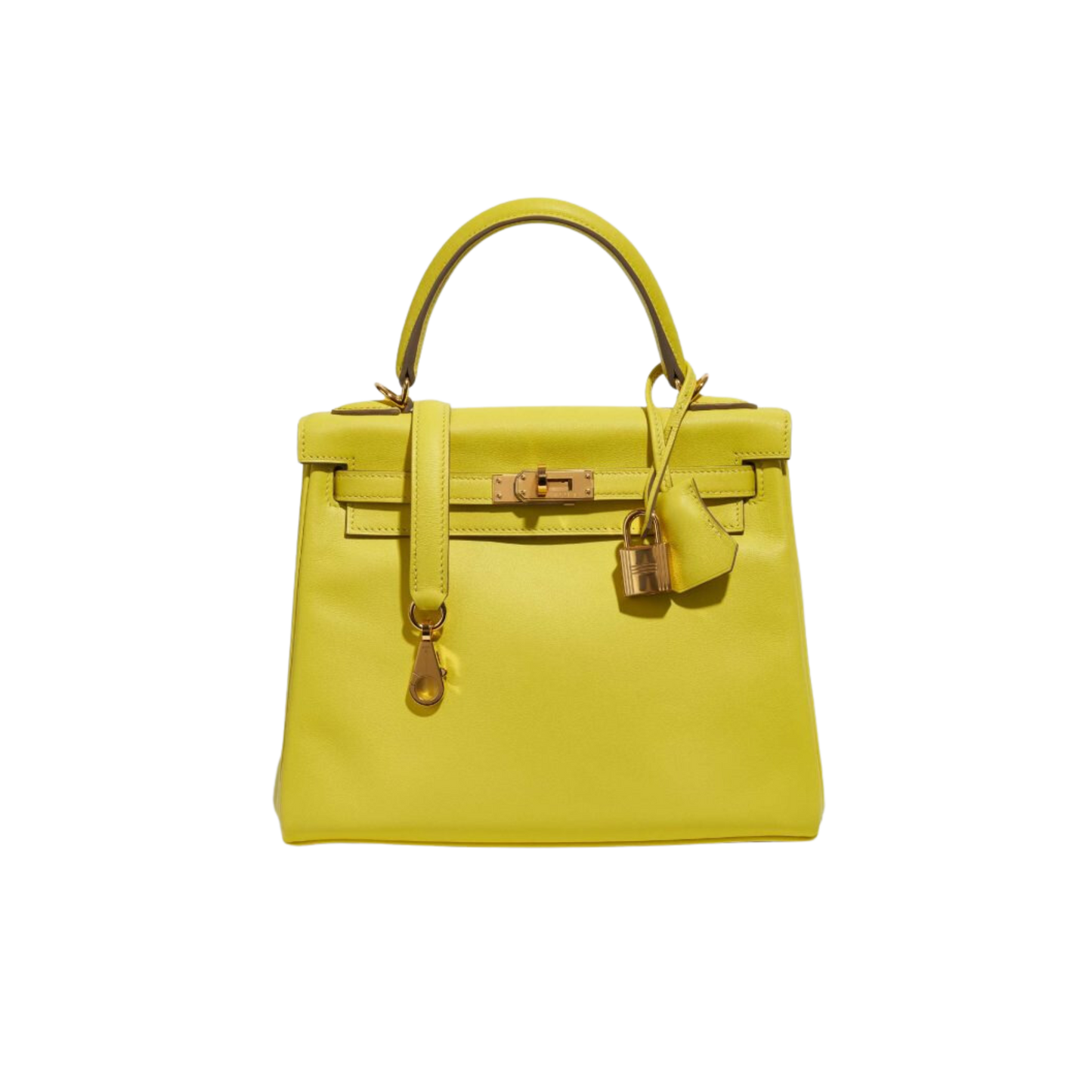 Hermes Kelly 25 Lime Swift Leather