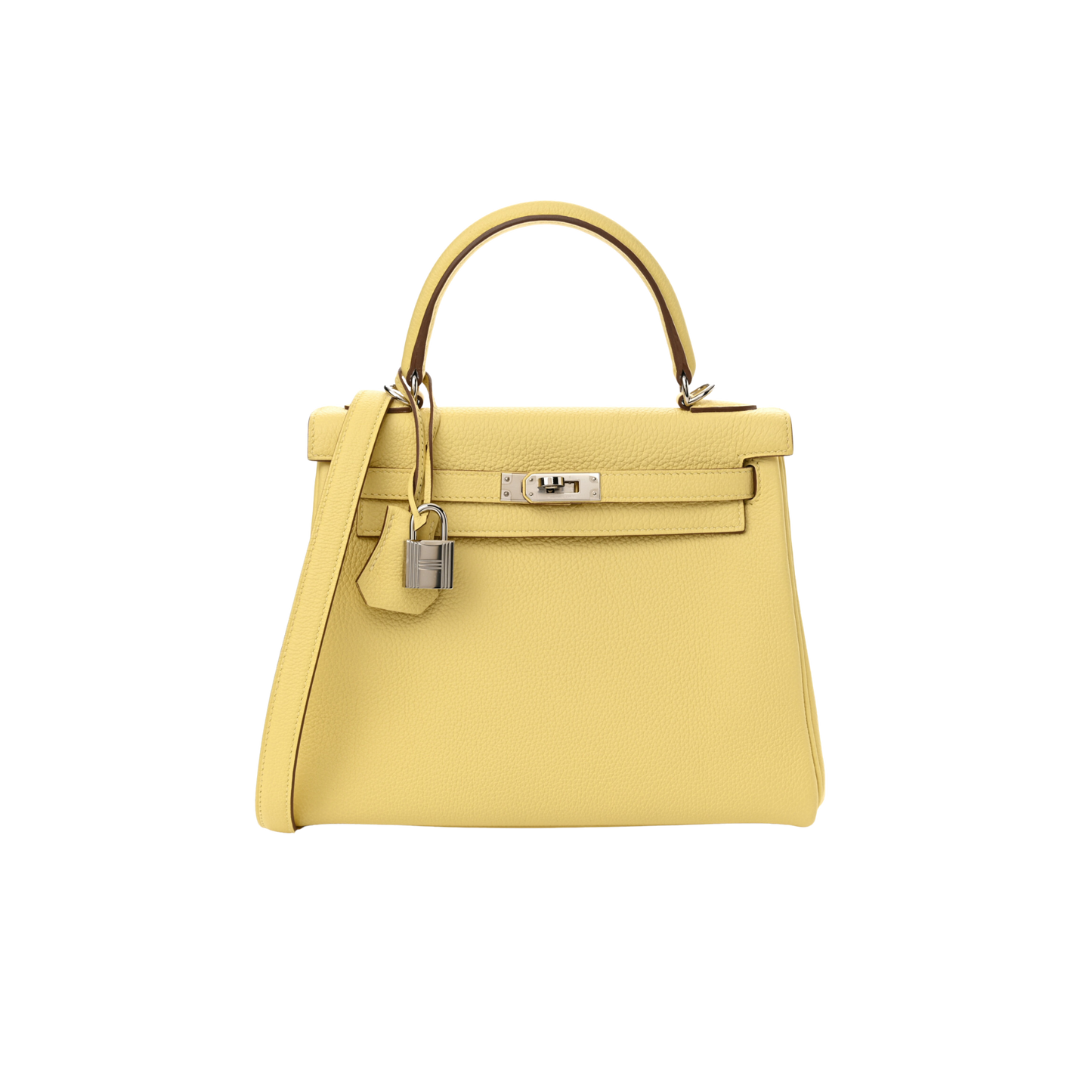 Hermes Kelly 25 Jaune Poussin Togo Leather