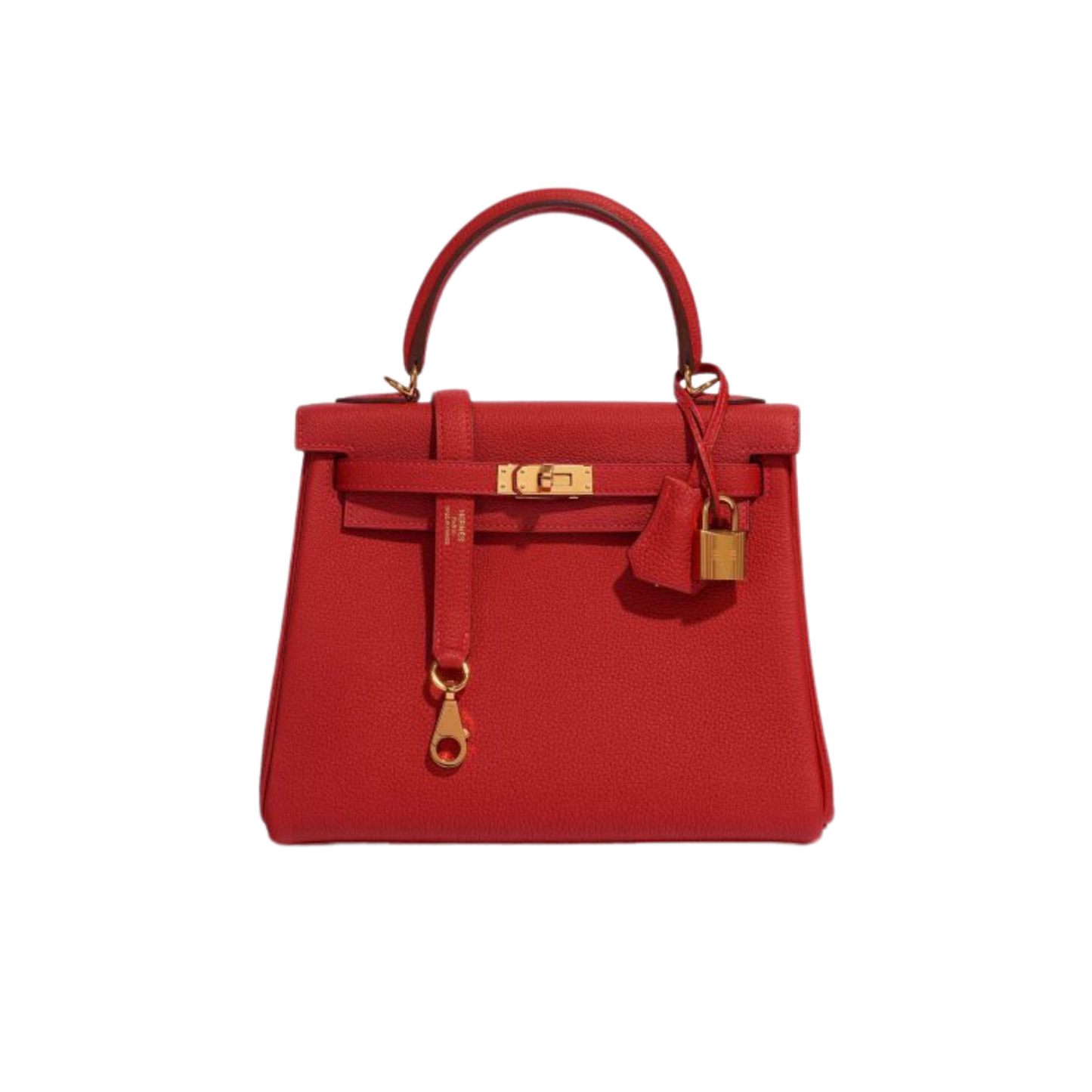 Hermes Kelly 25 Rouge Casaque Togo Leather