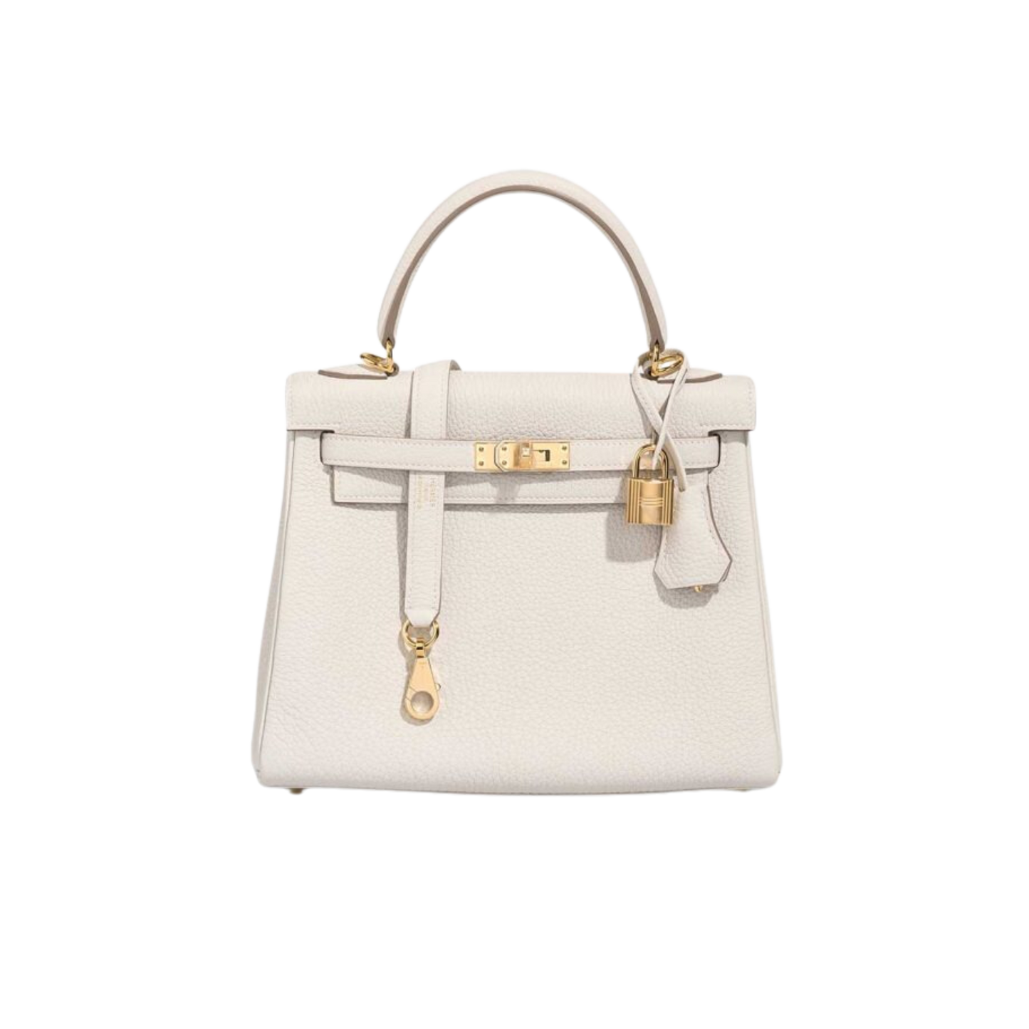 Hermes Kelly 25 Gris Pale Togo Leather