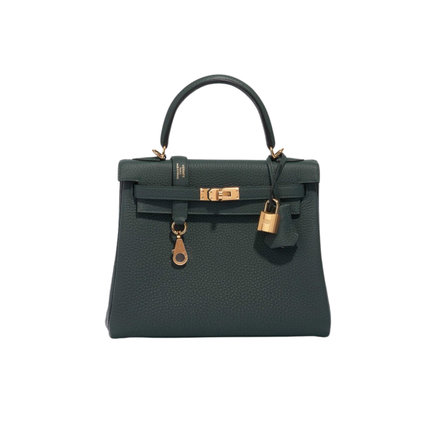 Hermes Kelly 25 Vert Cypress Togo Leather