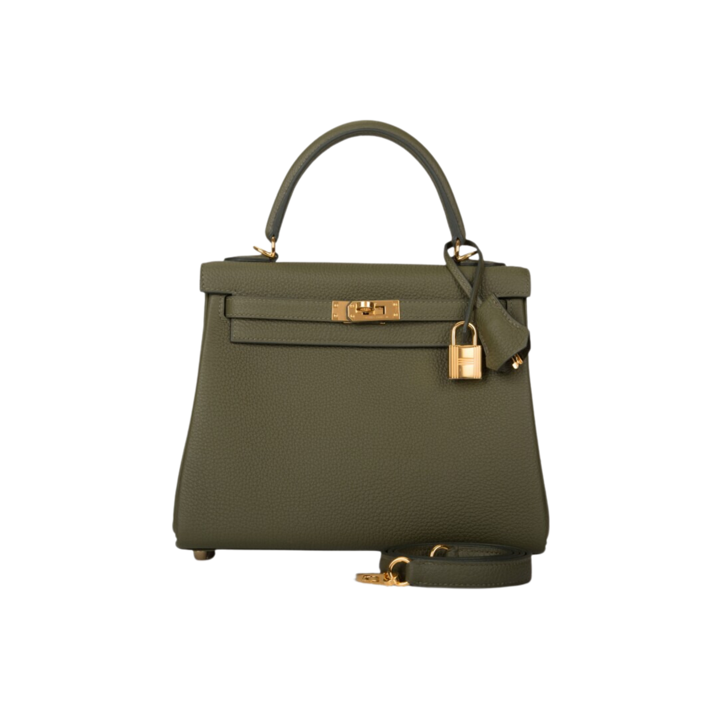 Hermes Kelly 25 Vert Veronese Togo Leather