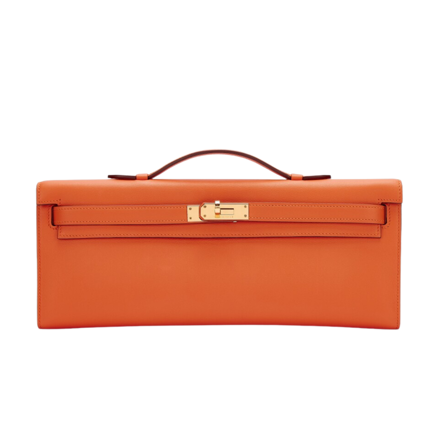 Hermes Kelly Cut Orange H Swift Leather