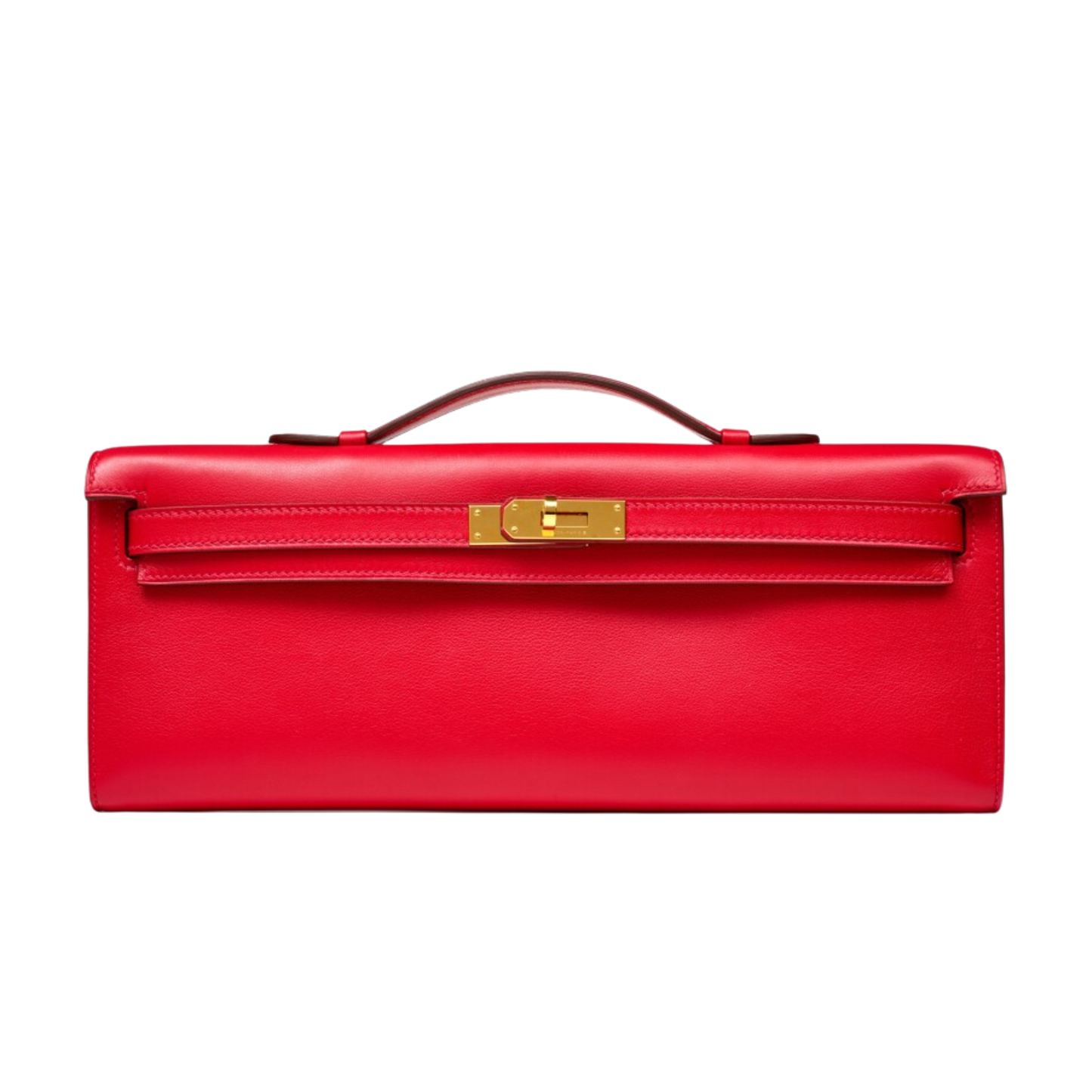 Hermes Kelly Cut Rouge Casaque Swift Leather