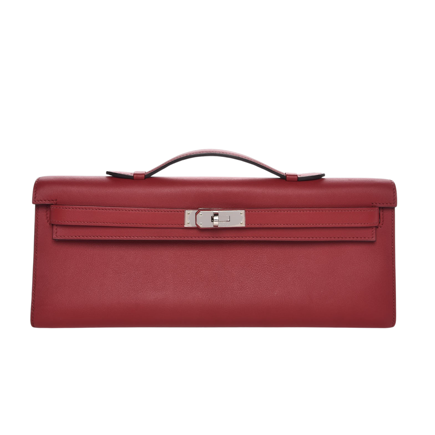 Hermes Kelly Cut Rouge Grenat Swift Leather
