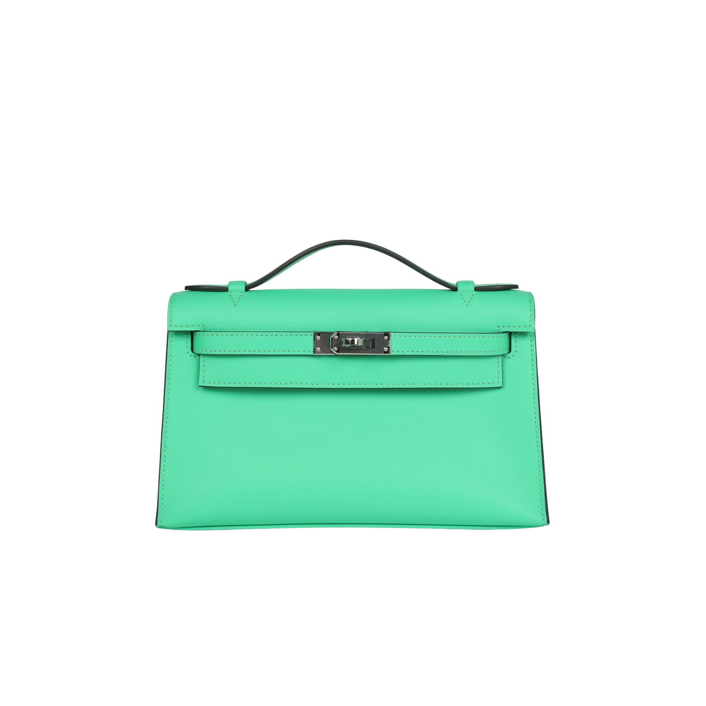 Hermes Kelly Pochette Vert Comics Swift Leather