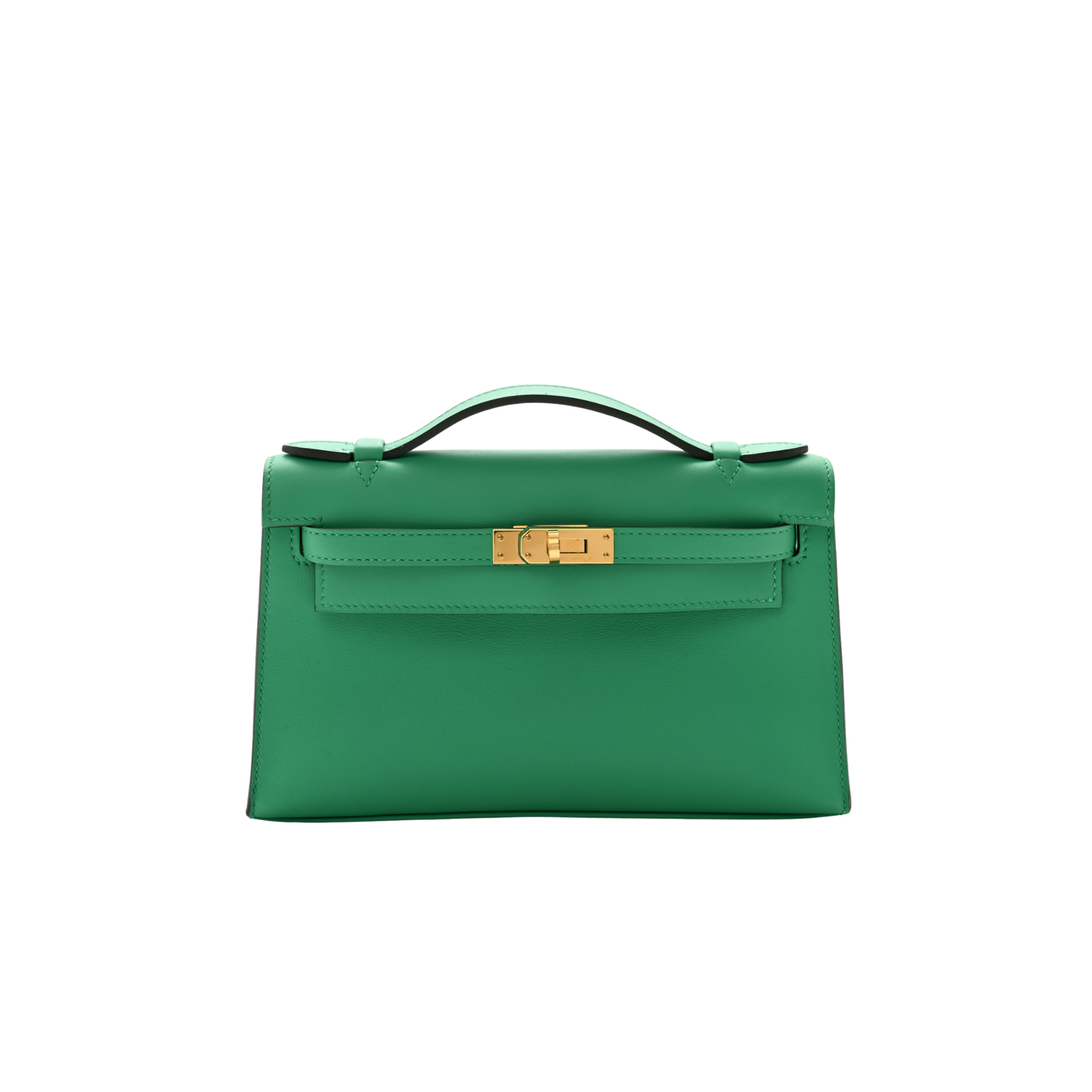 Hermes Kelly Pochette Menthe Swift Leather