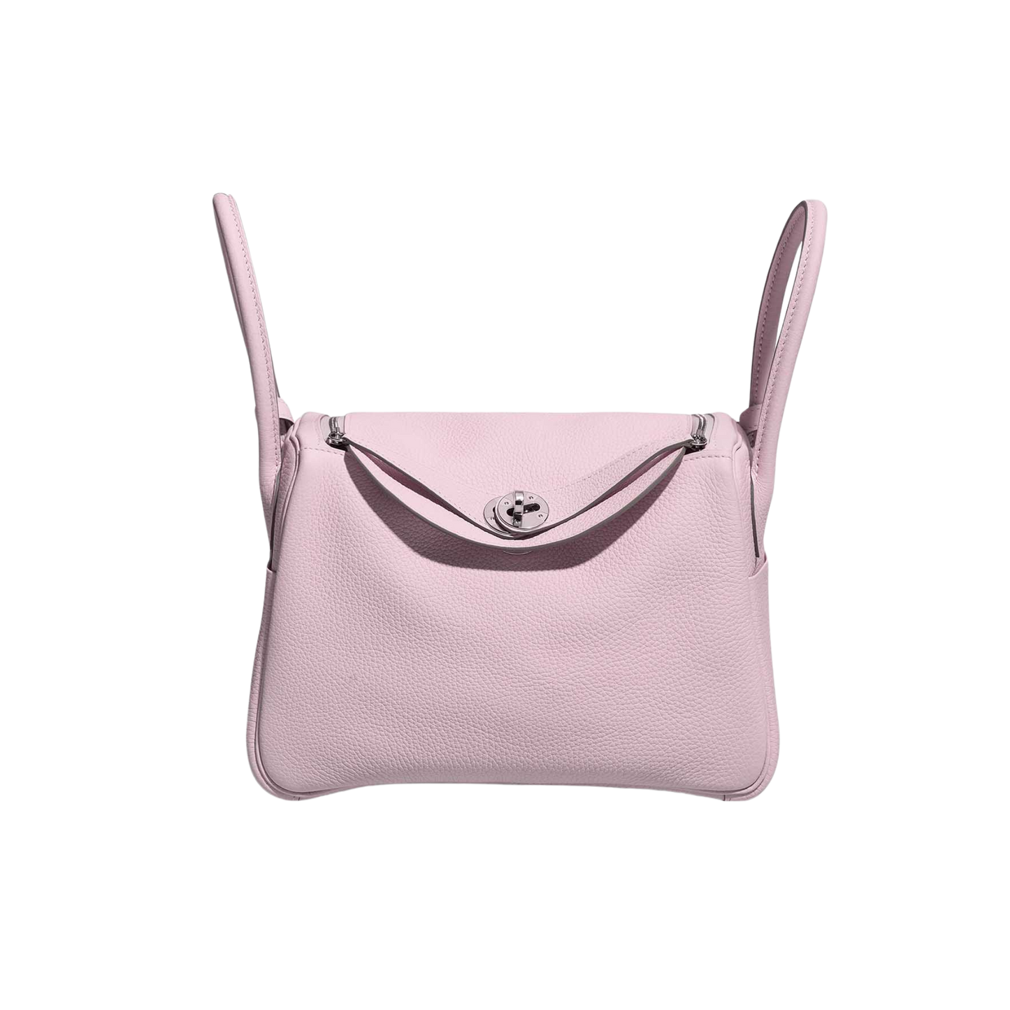 Hermes Lindy 26 Mauve Pale Clemence Leather