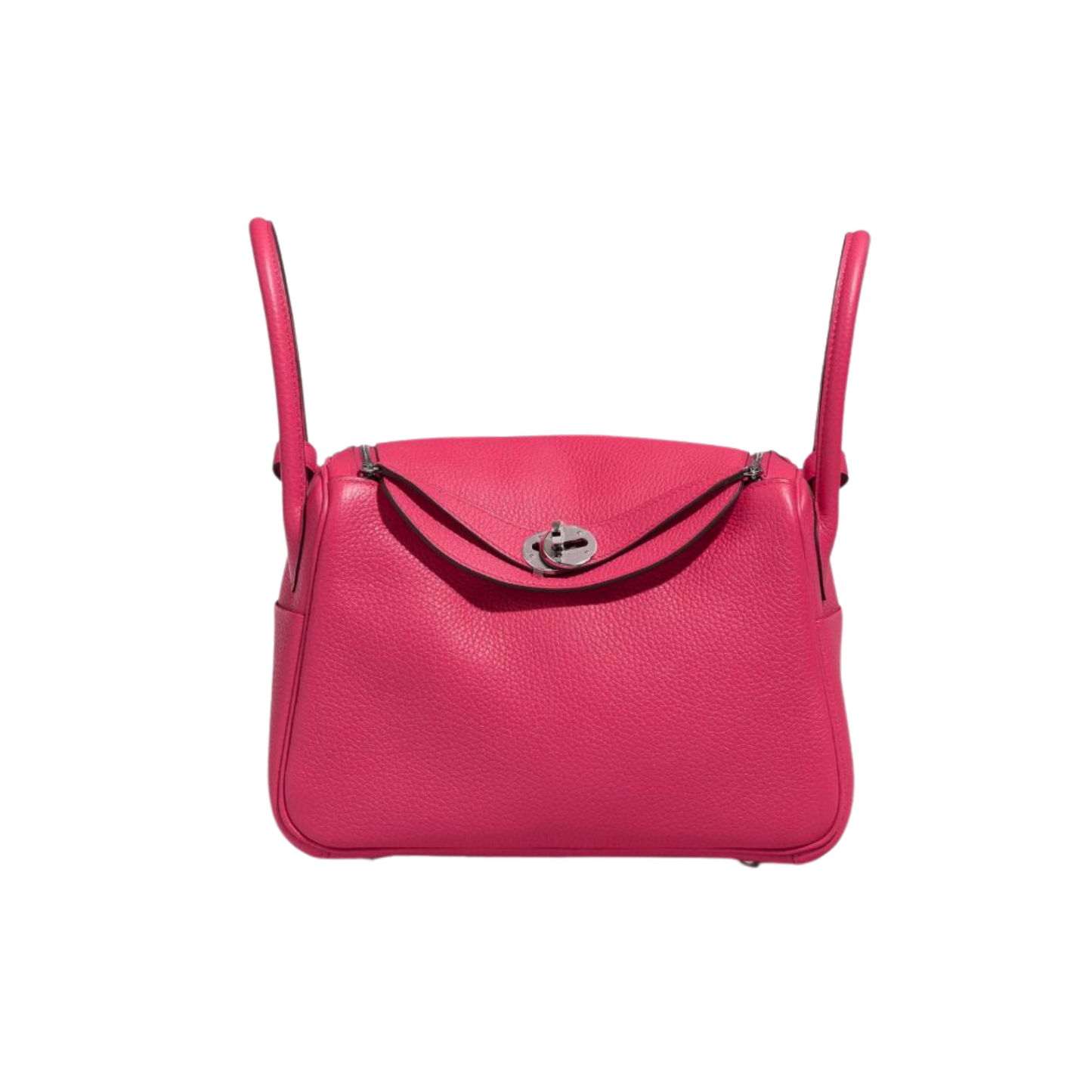 Hermes Lindy 26 Rose Extreme Clemence Leather